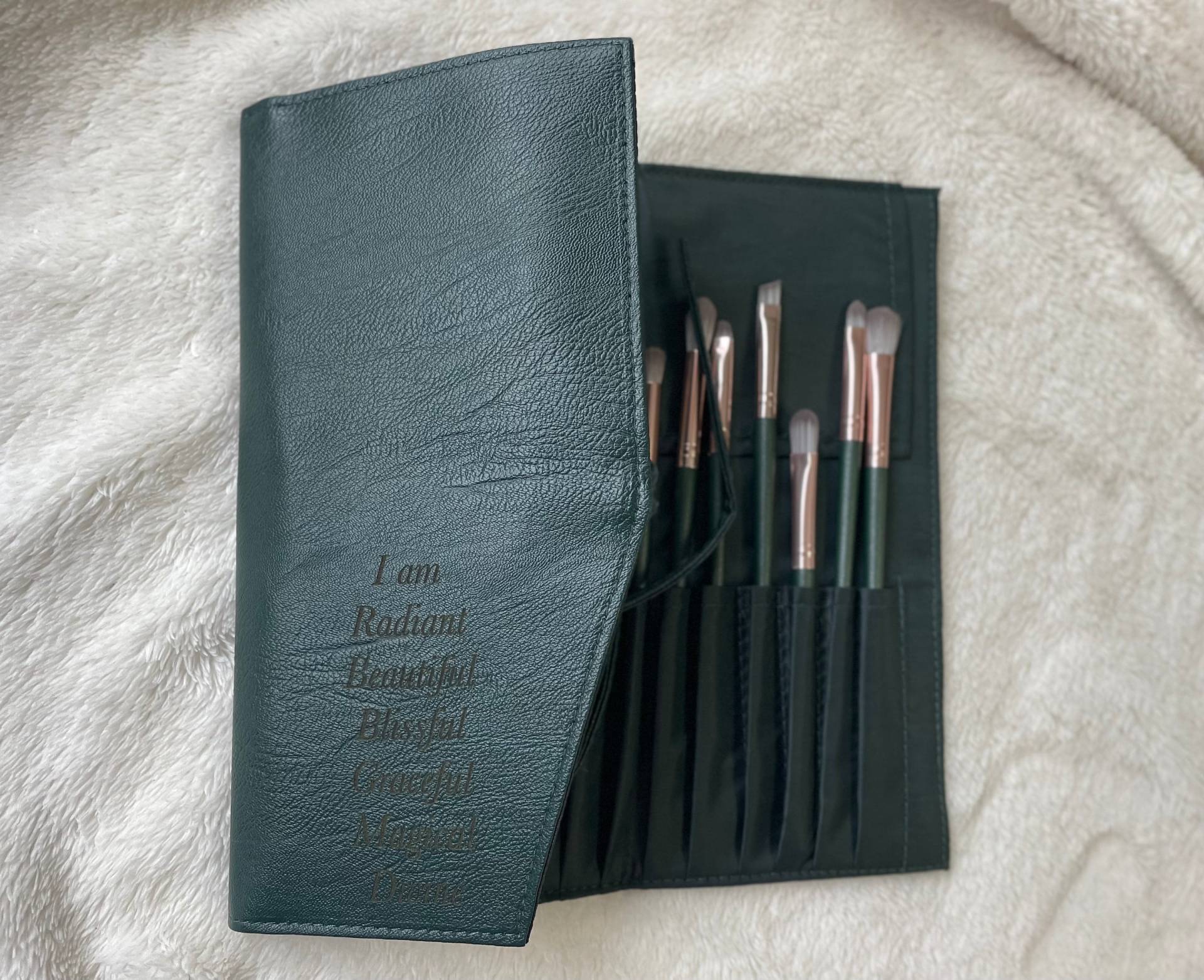 Limitierte Auflage Personalisiert, Vegan Make-Up Pinsel Set 14, Ich Bin Strahlend, Personalisierte Nachricht, Make-Up-Set, Weihnachten, Geburtstag von Etsy - ThealchemygoddessCo