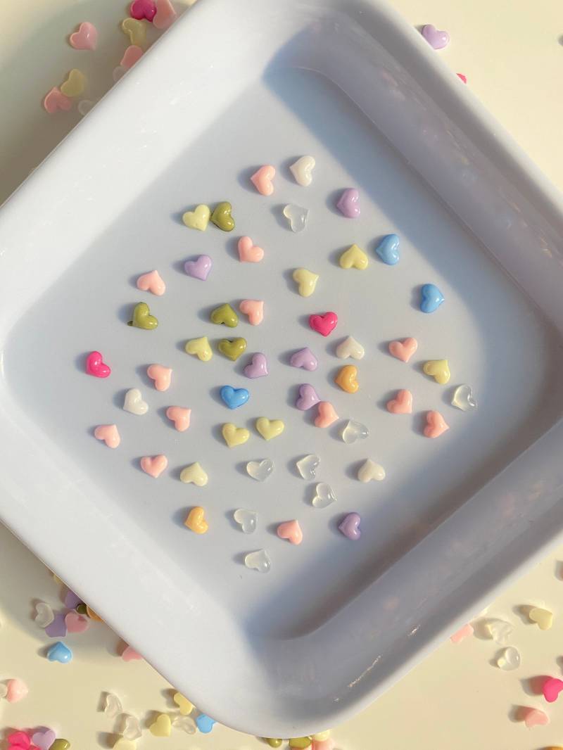 10/20/50/100 Pcs Mini Heart Resin 3D Nail Decorations, Diy Crafts N3052 Charms von Etsy - Thebestbox66