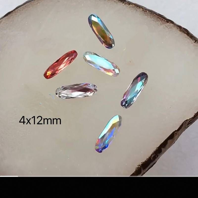 6 Stk 3D Nägel Strasssteine K9 N5003 Diy Basteln Nagel Charms Mix Farbe von Etsy - Thebestbox66