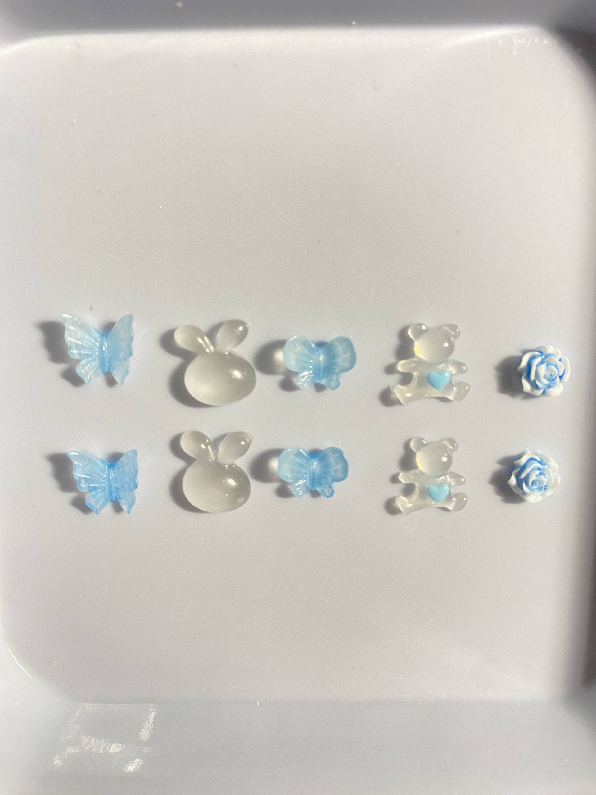 10 Stk 3D Nagel Dekorationen, Mix Blumen, Diy Basteln , Nagel Charms, N3146 von Etsy - Thebestbox66
