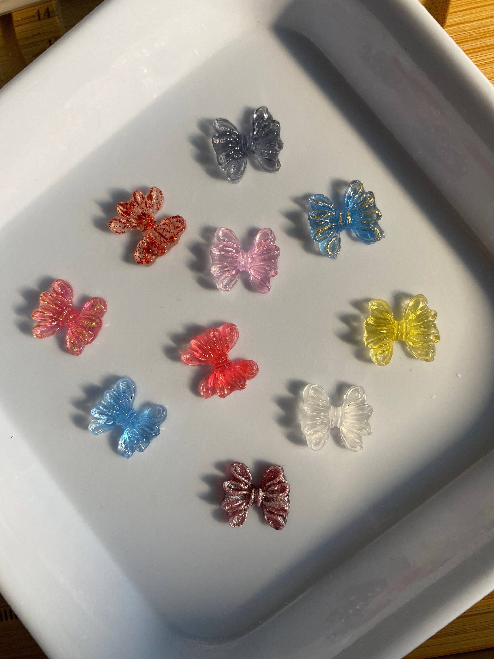 10 Stk Schleifen 3D Nagel Dekorationen, Mix Model, Diy Basteln N3179 Charms von Etsy - Thebestbox66