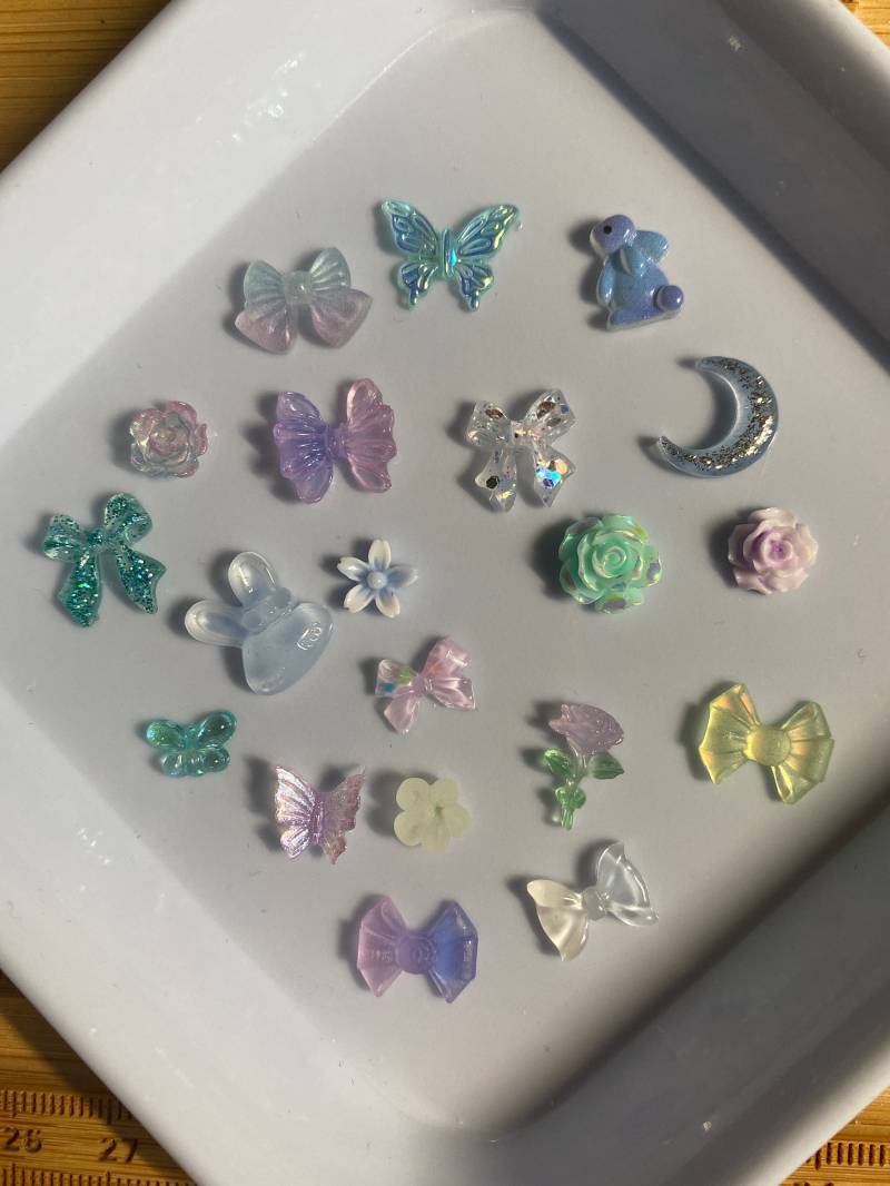 20/50 Stk 3D Nagel Dekorationen, Mix Model, Diy Basteln Charms Nail Art, N3189 von Etsy - Thebestbox66
