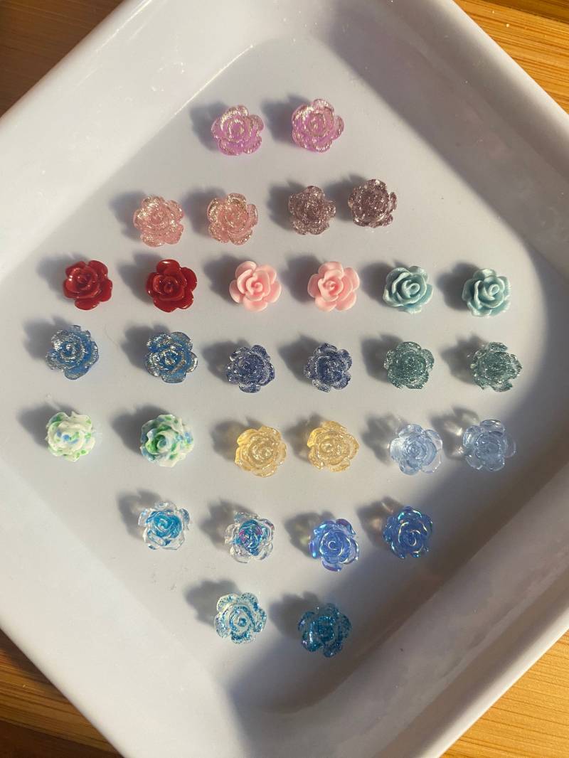 30 Stk 3D Nagel Dekorationen, Mix Model, Diy Basteln N010 Charms Blumen Kamelien von Etsy - Thebestbox66