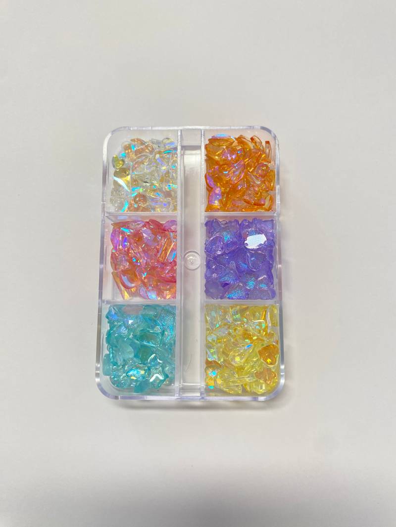 300/600Stk Mix Aurora Strasssteine 3D Nagel Dekorationen, Mix Model, Diy Basteln N3020 Charms von Etsy - Thebestbox66