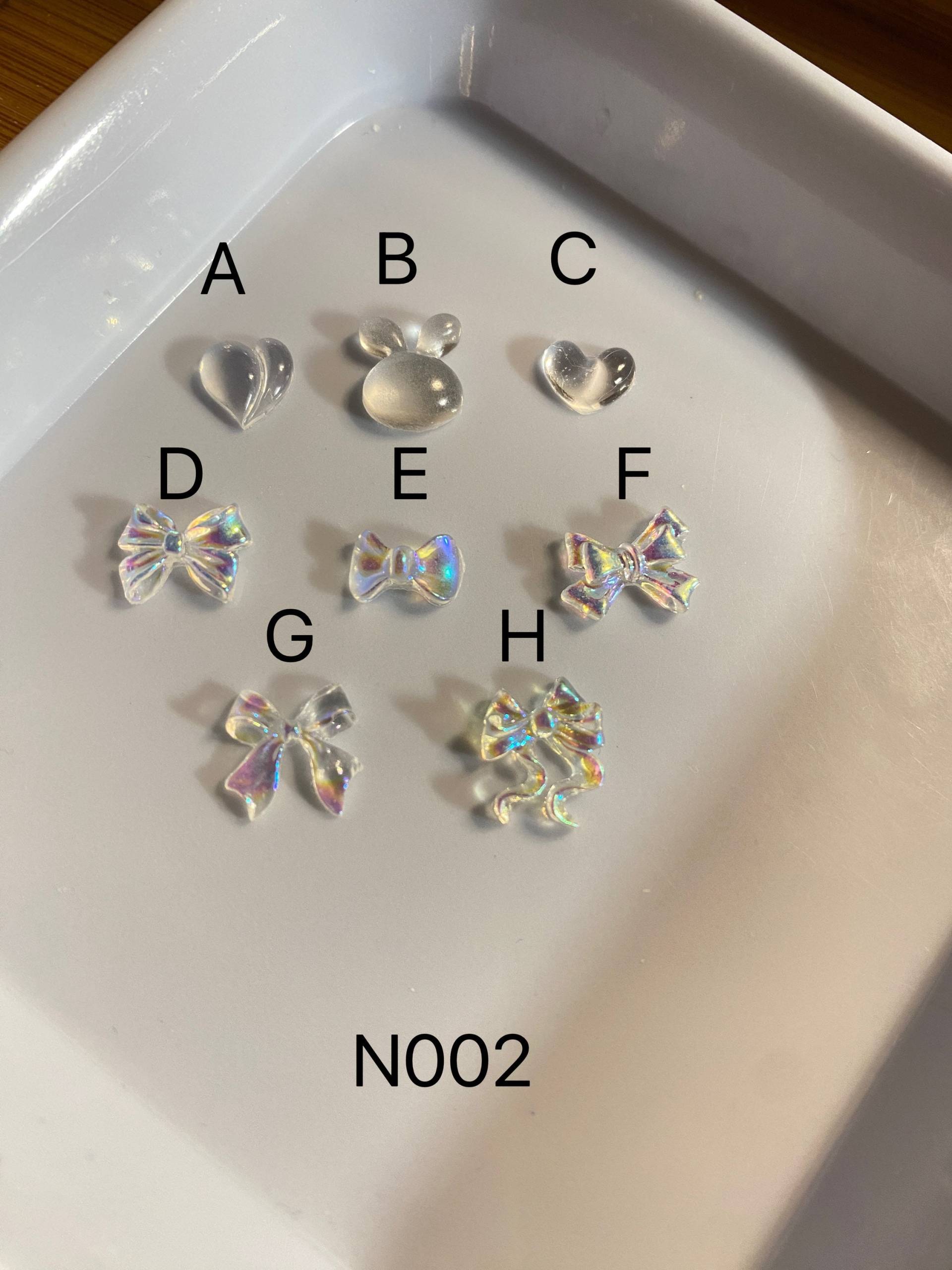 3D Nagel Dekorationen, Auroa Und Clear, 8 Model Diy Basteln，n002 von Etsy - Thebestbox66