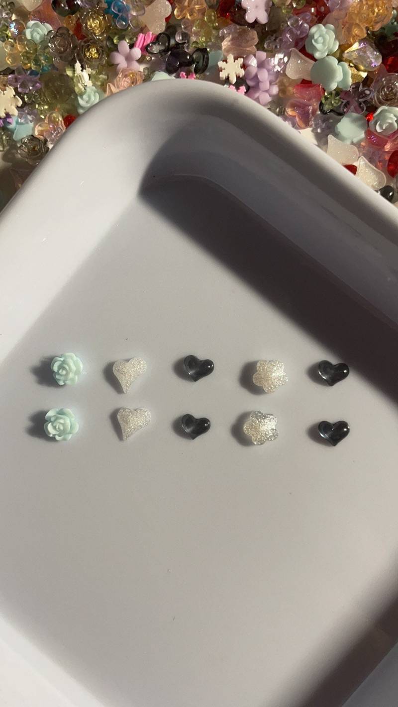 Set Für Zehn Nägel 3D Nagel Dekorationen, Diy Basteln N3055 Mini Charms Lila Serie von Etsy - Thebestbox66