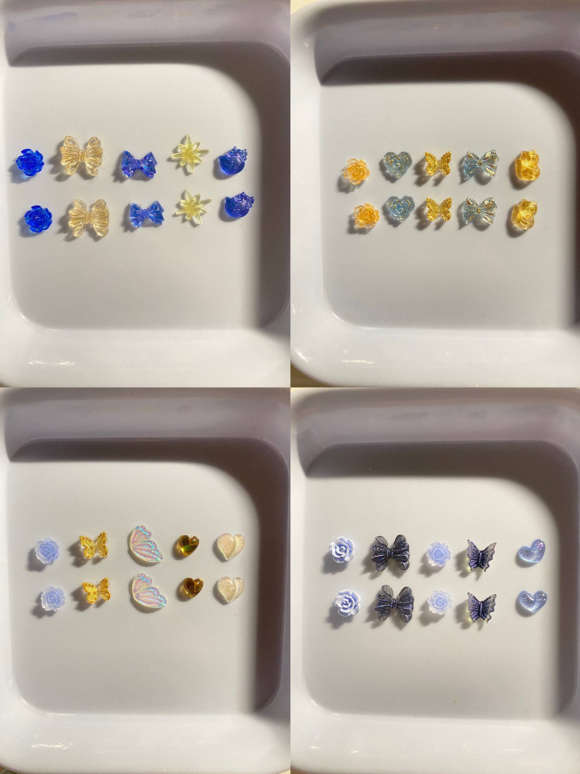 Set Für Zehn Nägel 3D Nagel Dekorationen, Diy Basteln N3070 Charms Blau/Gelb Serie Set Für Zehn Nägel 3D Nagel Dekorationen, Diy Basteln N3070 Charms Blau/Gelb Serie von Etsy - Thebestbox66