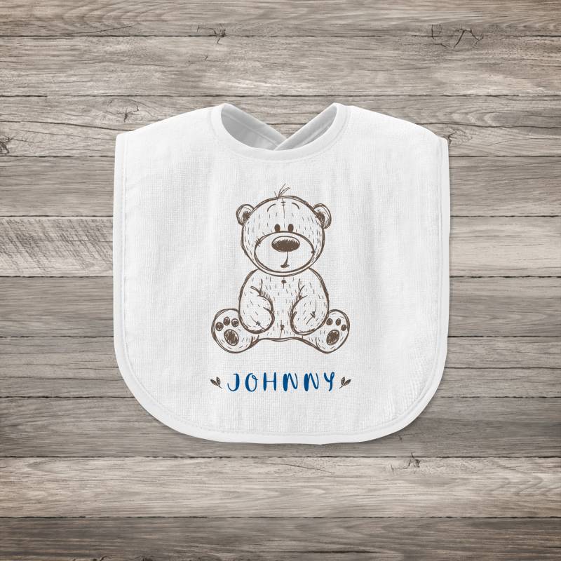 Bär Baby Lätzchen | Name Personalisierte Jungen Geschenk Mädchen Personalisiertes Baby-Geschenk von Etsy - Thepillowgeek