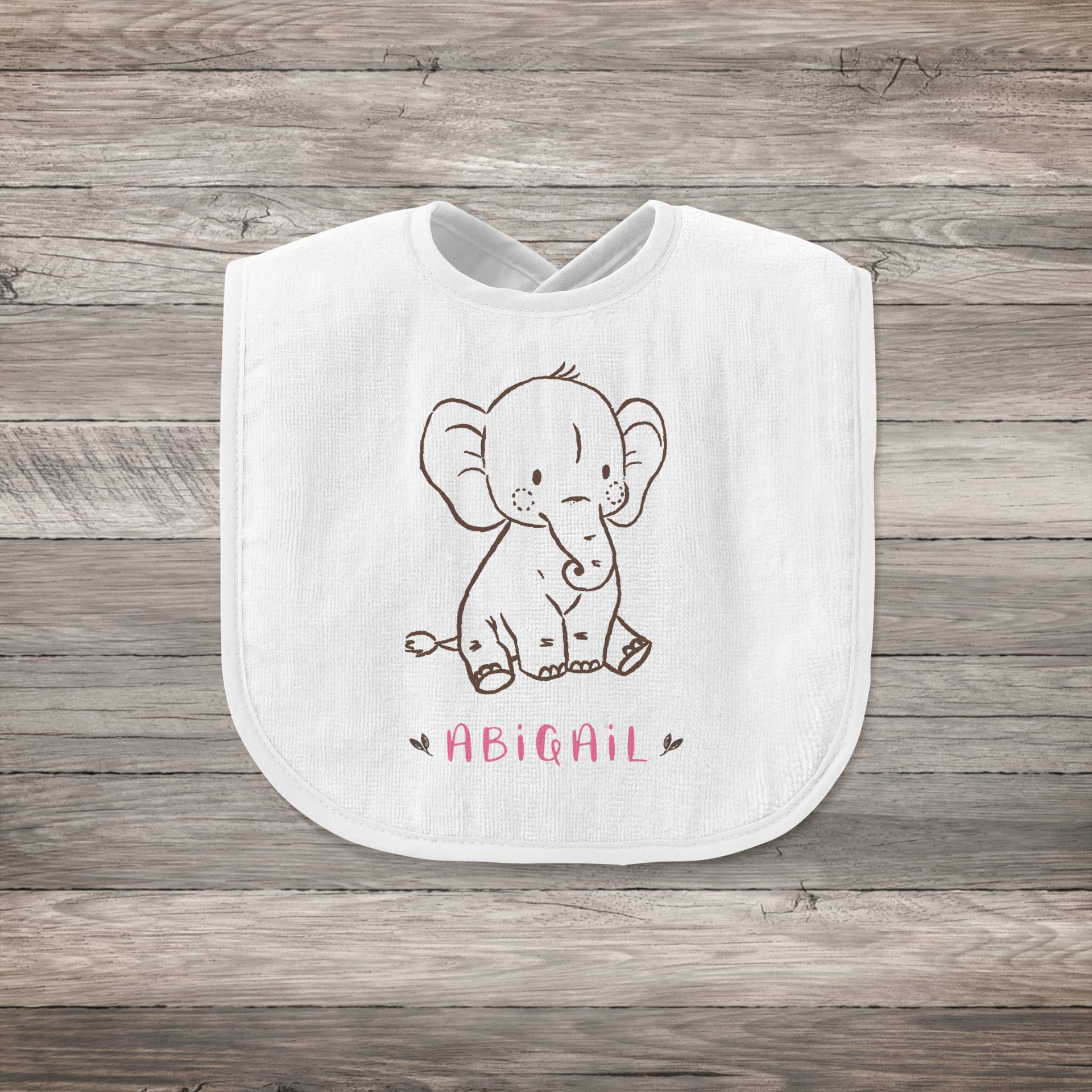 Elefant Baby Lätzchen | Name Personalisierte Jungen Geschenk Mädchen Personalisiertes Baby-Geschenk von Etsy - Thepillowgeek