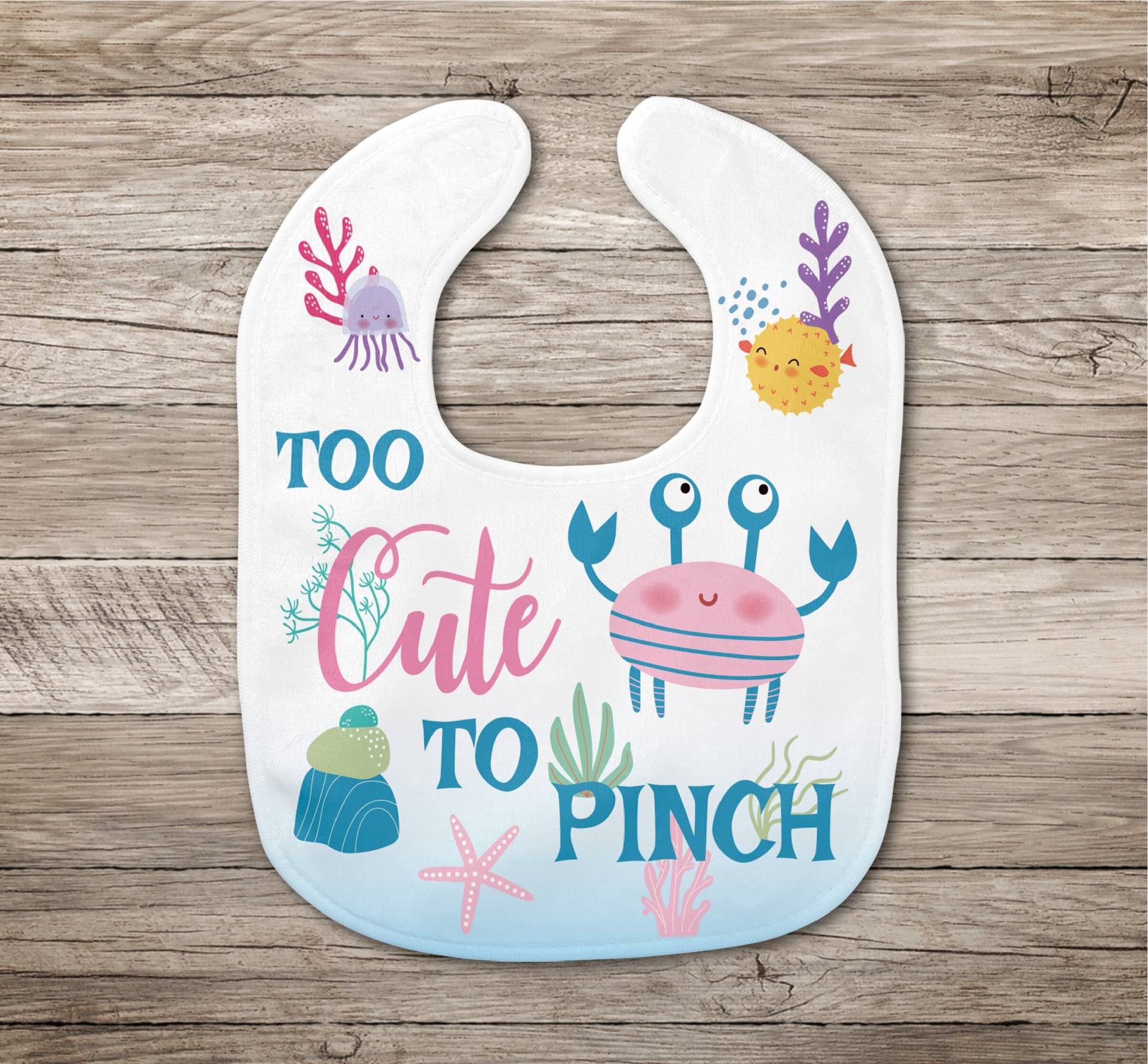 Süß Zu Pinch Krabbe Lätzchen | Unter Dem Meer Rosa Und Blau Baby-Dusche-Geschenk Baby Junge Oder Mädchen Geschenk Ozean Süß Zu Pinch Krabbe Lätzchen | Unter Dem Meer Rosa Und Blau Baby-Dusche-Geschenk Baby Junge Oder Mädchen Geschenk Ozean von Etsy - Thepillowgeek