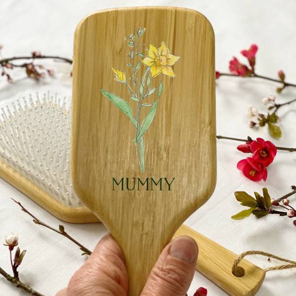 Geburt Blume Paddle Haarbürste Geburt Blume Paddle Haarbürste von Etsy - Thisisnessie