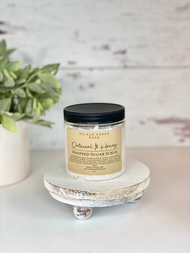 Haferflocken & Honig Zuckerpeeling-Seife Ziegenmilchseife Peeling-Körperpeeling Schäumender Körperpeeling Natürliches Geschenk Für Sie von Etsy - TickleCreekSoap