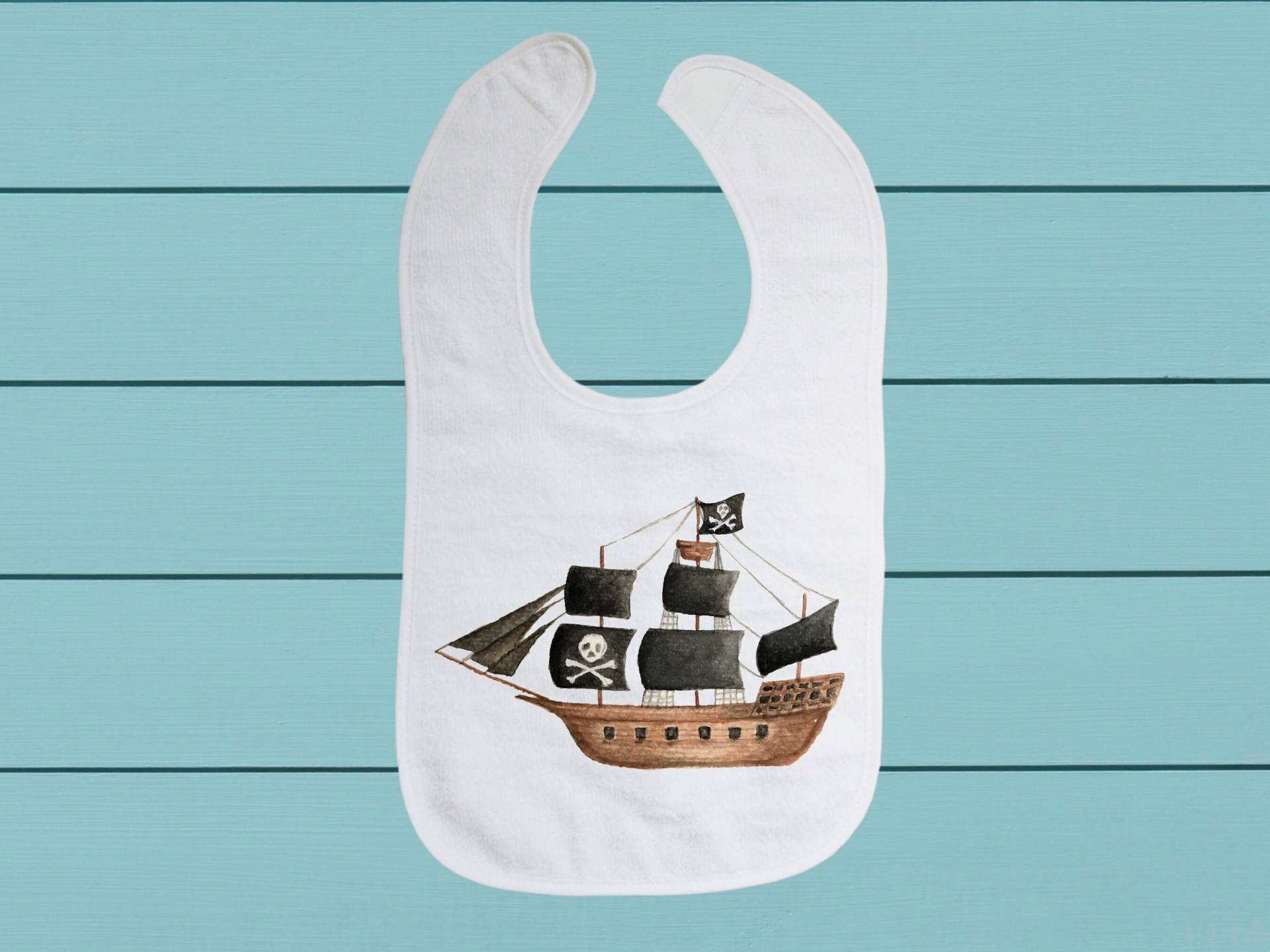 Piratenschiff Lätzchen - Baumwoll Frottee Tuch Baby Lätzchen Mit Weichem Verschluss von Etsy - TinaLabadiniDesigns