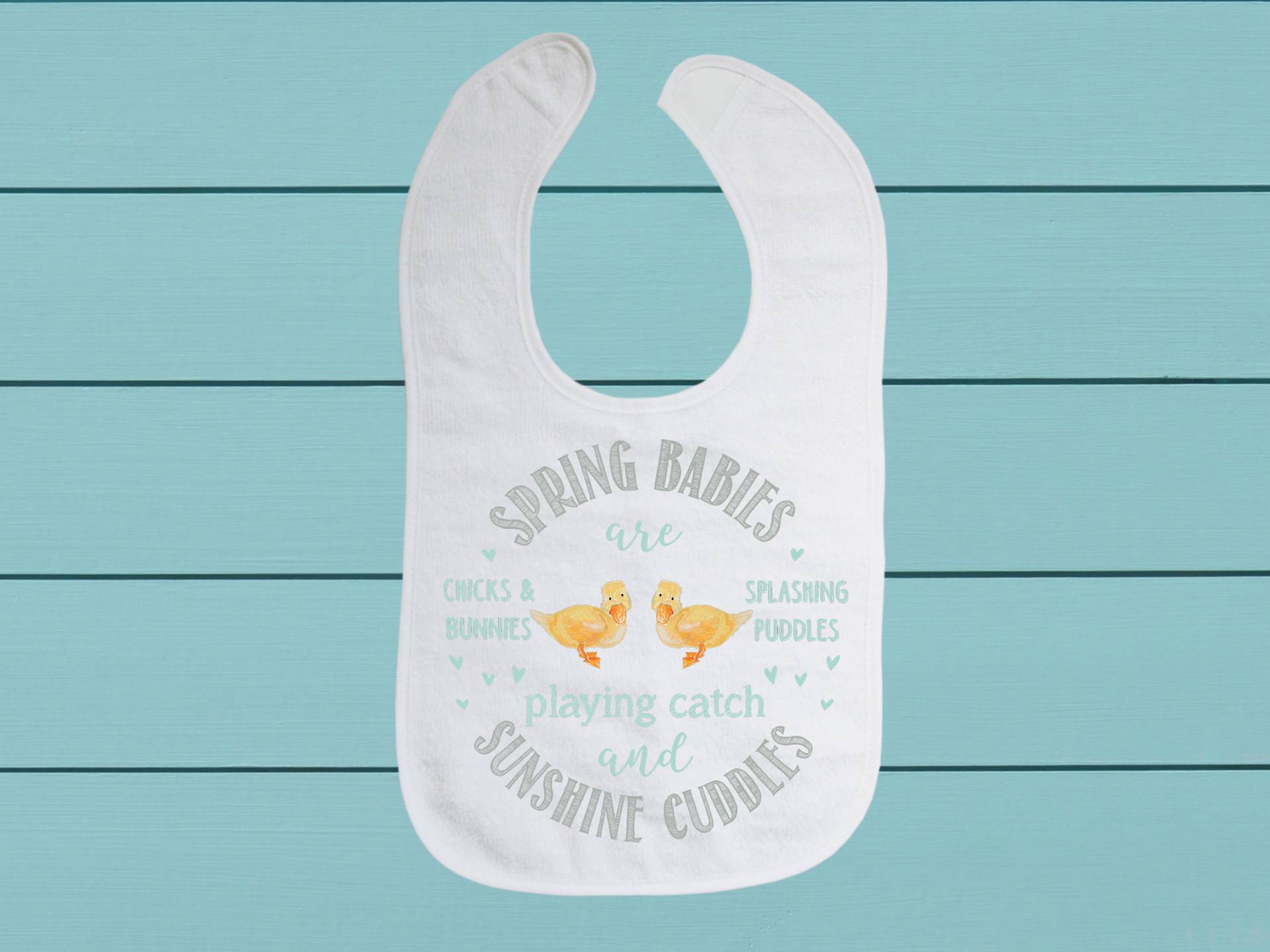 Spring Babies Lätzchen - Baumwoll Frottee Tuch Baby Lätzchen Mit Weichem Verschluss von Etsy - TinaLabadiniDesigns