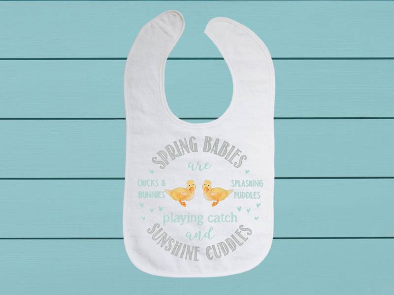 Spring Babies Lätzchen - Baumwoll Frottee Tuch Baby Lätzchen Mit Weichem Verschluss von Etsy - TinaLabadiniDesigns