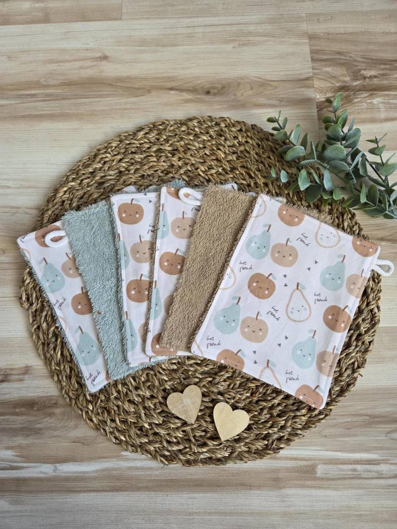 Waschlappen Set , Frotteewaschlappen, Obst Waschlappen, Babywaschlappen, Wieder Verwendbar Und Nachhaltig von Etsy - TinasCharmelli
