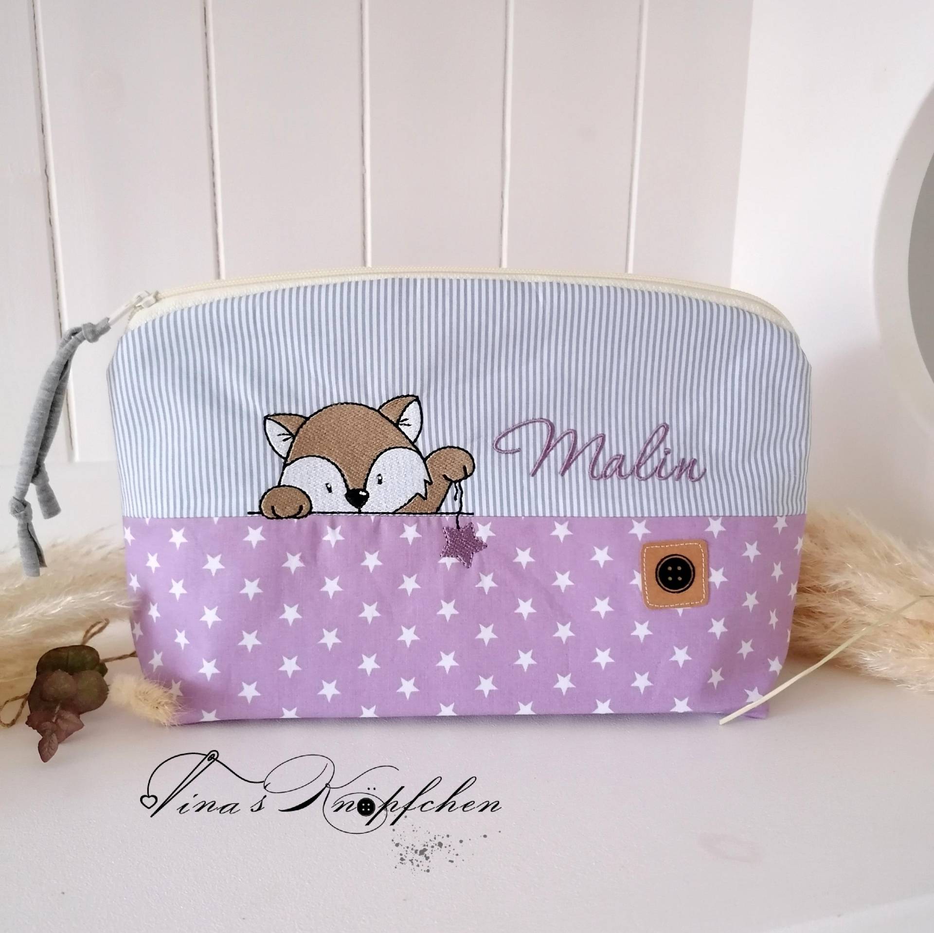 Kulturtasche /Windeltasche Mit Name /Wickeltasche/Personalisierbar/ Grau -Mint/ Fuchs/ Waldtiere Kulturtasche /Windeltasche Mit Name /Wickeltasche/Personalisierbar/ Grau -Mint/ Fuchs/ Waldtiere von Etsy - TinasKnoepfchen