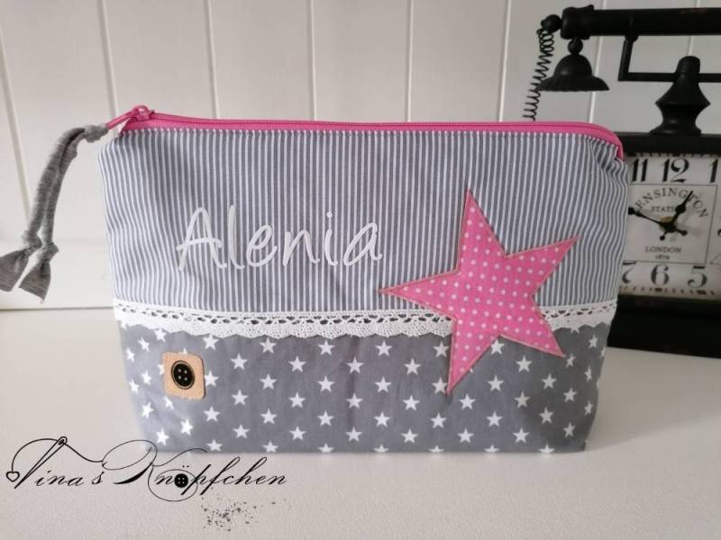 Windeltasche/Kulturtasche Mit Name/Personalisiertes Geschenk/Taufgeschenk Name/Geschenk Zur Geburt von Etsy - DeinKuestenknopf