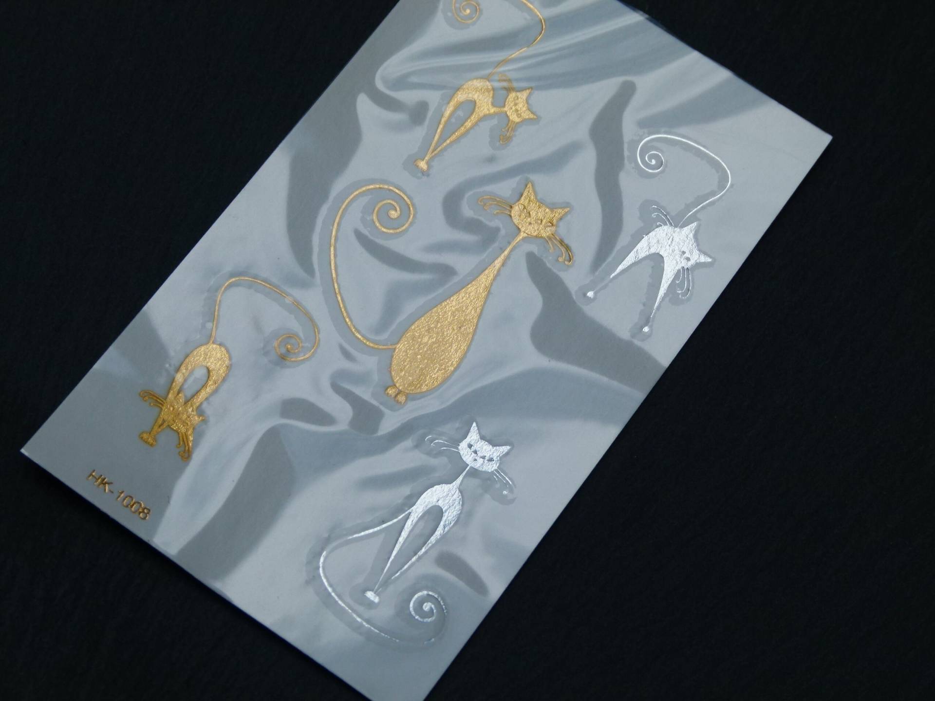 Nr. 020 - Temporäres Tattoo Goldfarben Katze Cat Boho Körperschmuck Körperbild Silberfarben Fake Nr. 020 - Temporäres Tattoo Goldfarben Katze Cat Boho Körperschmuck Körperbild Silberfarben Fake von Etsy - TinkyStarShop