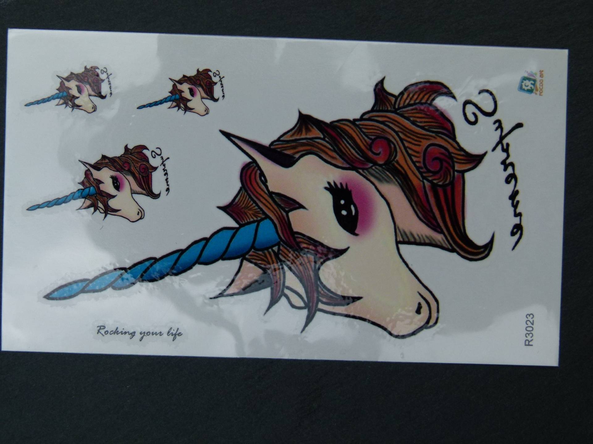 Nr. 067 - Temporäres Tattoo Boho Bunt Einhorn Junicorn Unicorn Körperschmuck Körperbild Fake Körpertattoo Nr. 067 - Temporäres Tattoo Boho Bunt Einhorn Junicorn Unicorn Körperschmuck Körperbild Fake Körpertattoo von Etsy - TinkyStarShop