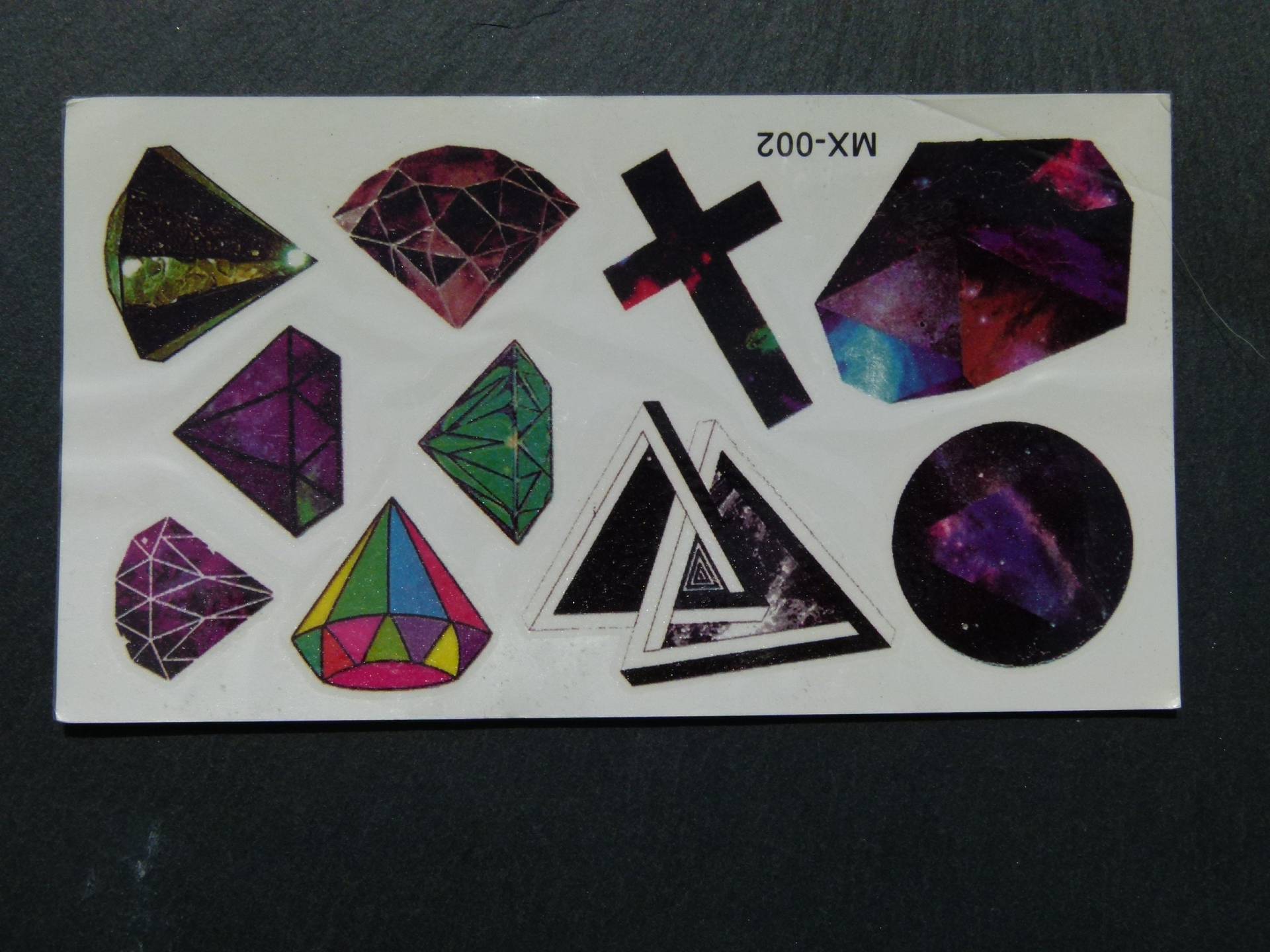 Nr. 092 - Temporäres Tattoo Boho Bunt Kreuz Diamant Dreieck Körperschmuck Körperbild Silberfarben Fake Nr. 092 - Temporäres Tattoo Boho Bunt Kreuz Diamant Dreieck Körperschmuck Körperbild Silberfarben Fake von Etsy - TinkyStarShop
