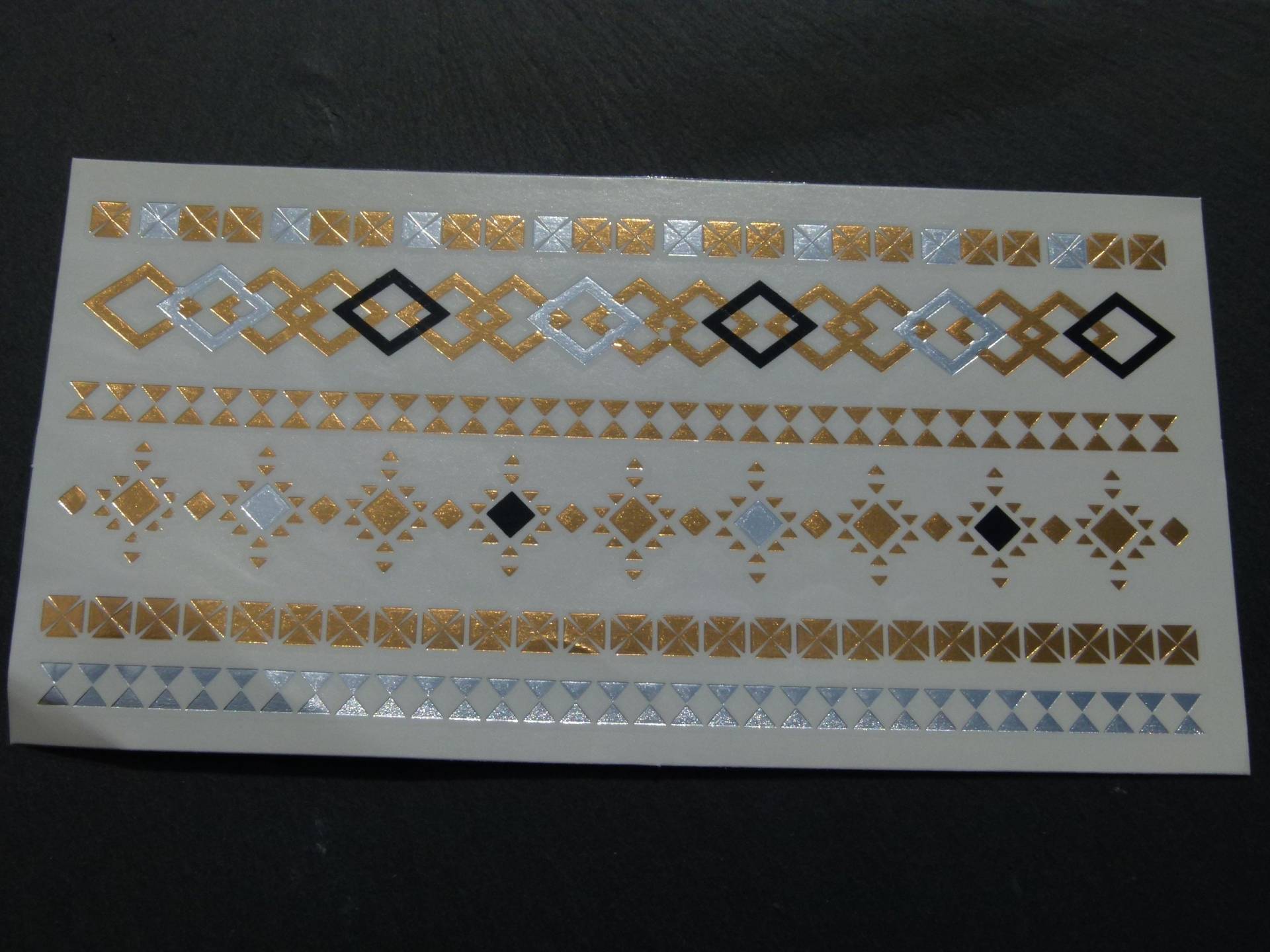 Nr. 152 - Temporäres Tattoo Boho Gold Silber Armband Ornamente Körperschmuck Körperbild Silberfarben Fake Nr. 152 - Temporäres Tattoo Boho Gold Silber Armband Ornamente Körperschmuck Körperbild Silberfarben Fake von Etsy - TinkyStarShop