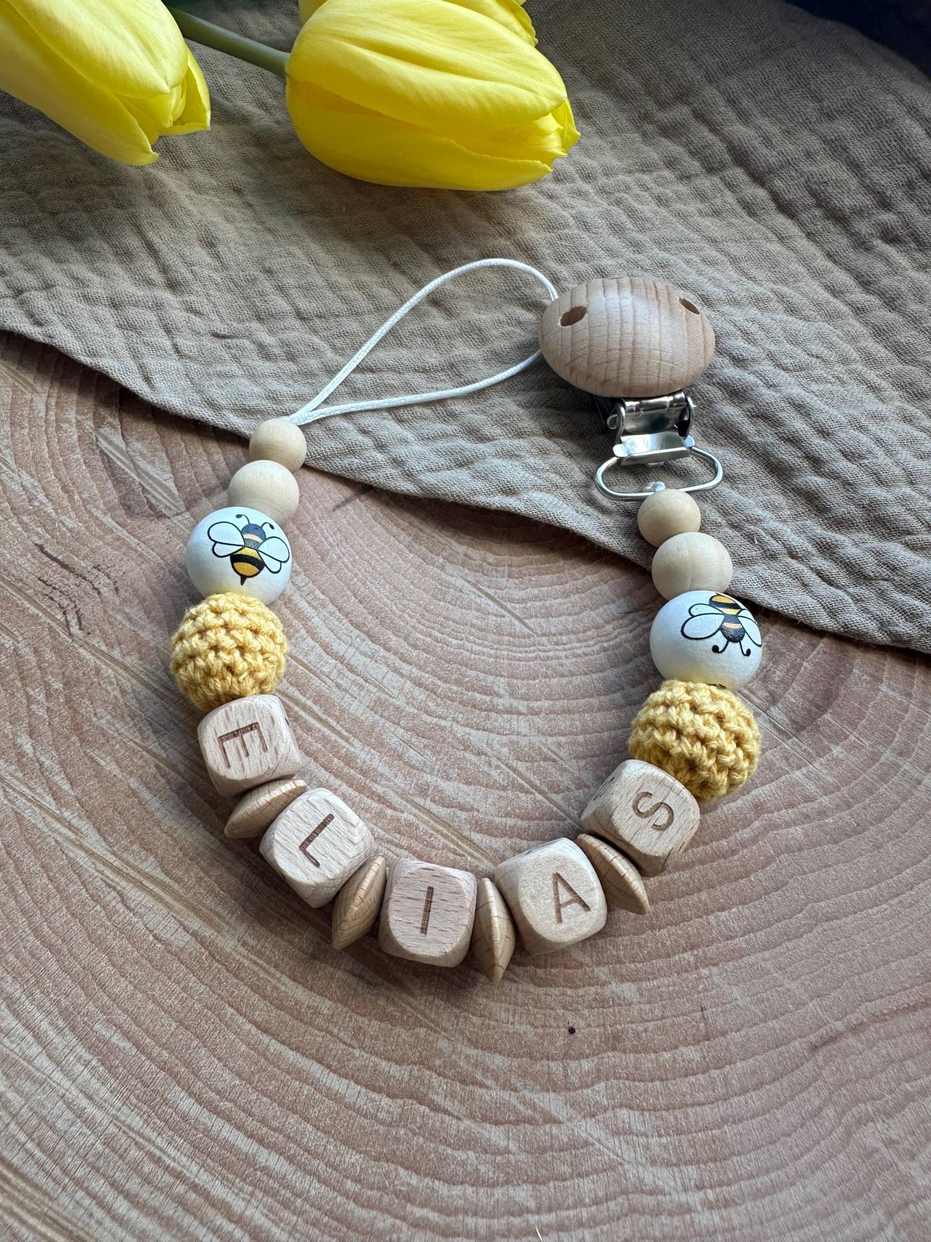 Personalisierte Schnullerkette, Babyparty, Babyshower, Pullerparty, Mitbringsel, Geburt von Etsy - Tinyshopwithlove