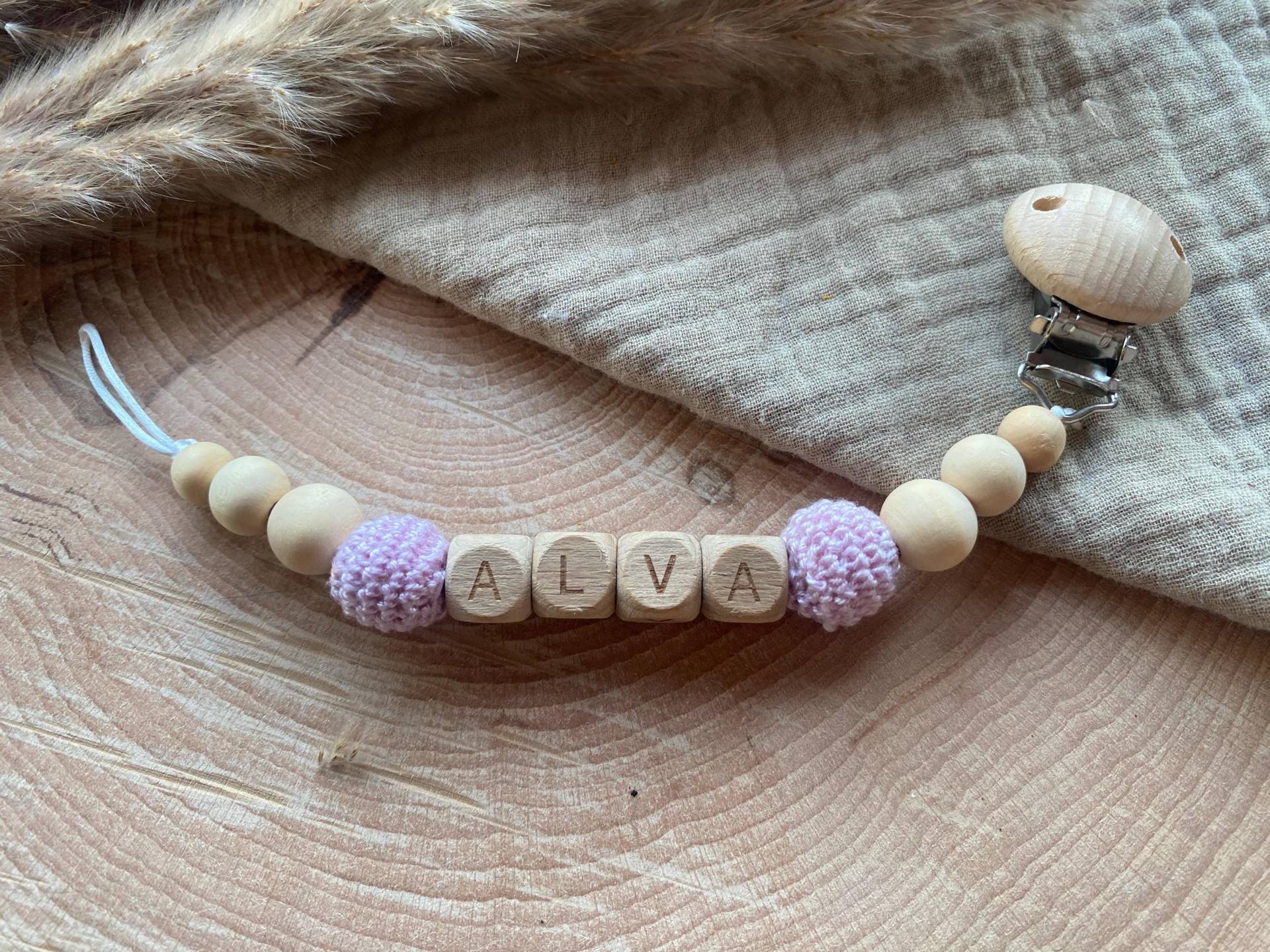 Personalisierte Schnullerkette, Babyparty, Babyshower, Pullerparty, Mitbringsel, Geburt von Etsy - Tinyshopwithlove