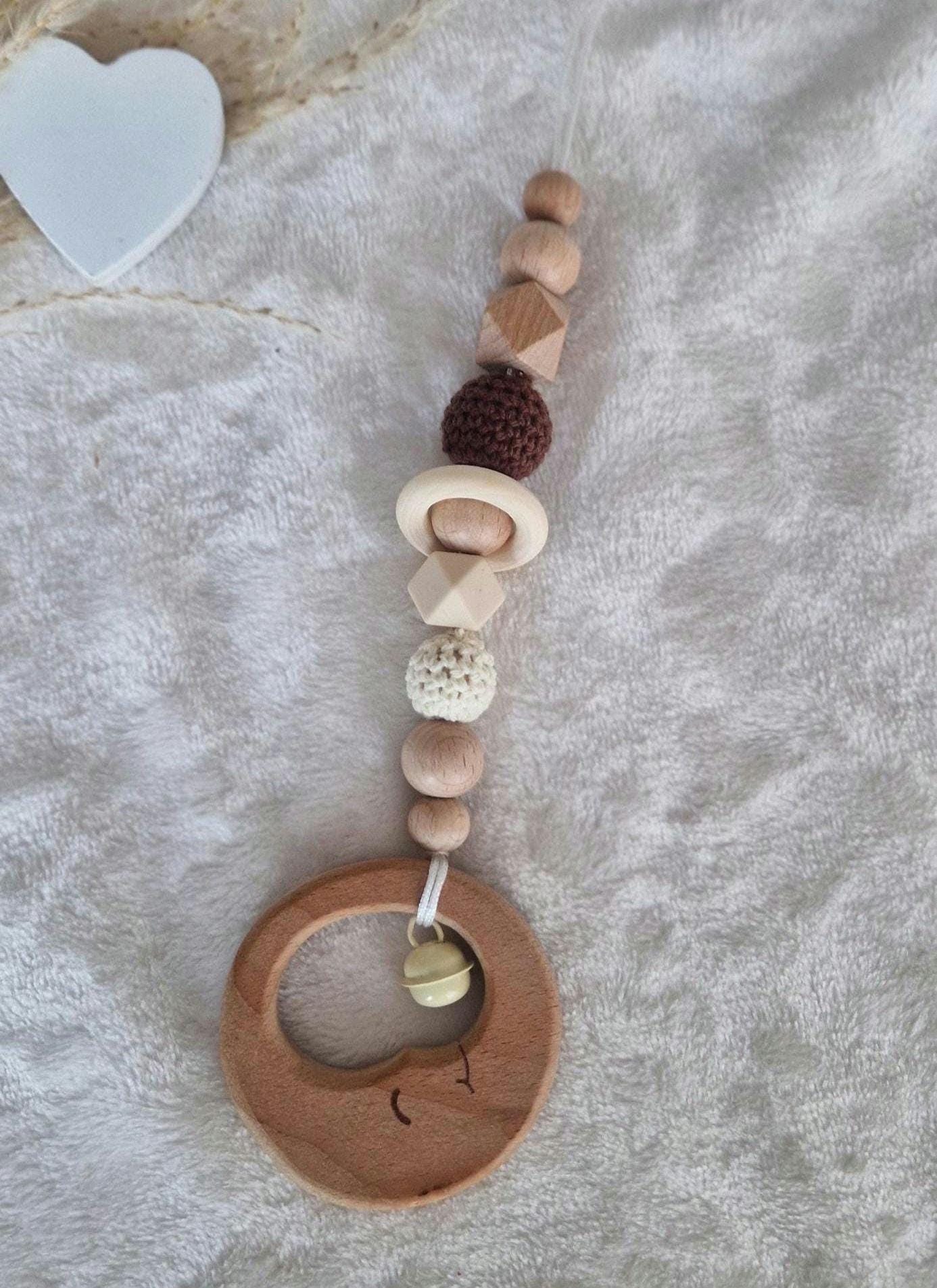 Babyschale Maxicosi Anhänger Baby I Handgemachter Für | Babyspielzeug Unterwegs Geschenk Neugeborene Holz & Silikon von Etsy - TitiloobyKiki