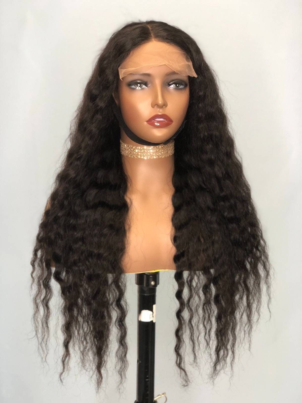 Boho-Locken-Perücke Mit Spitzenverschluss, 55, 9 cm Boho-Locken-Perücke Mit Spitzenverschluss, 55, 9 cm von Etsy - Tizzleswigs
