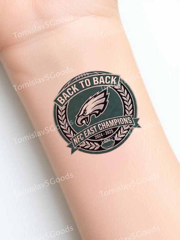 Personalisierte Fußball Meister Tattoo | Benutzerdefinierte Abteilung Winner Körperkunst Name Game Day Jedes Team 5 cm von Etsy - TomislavSGoods