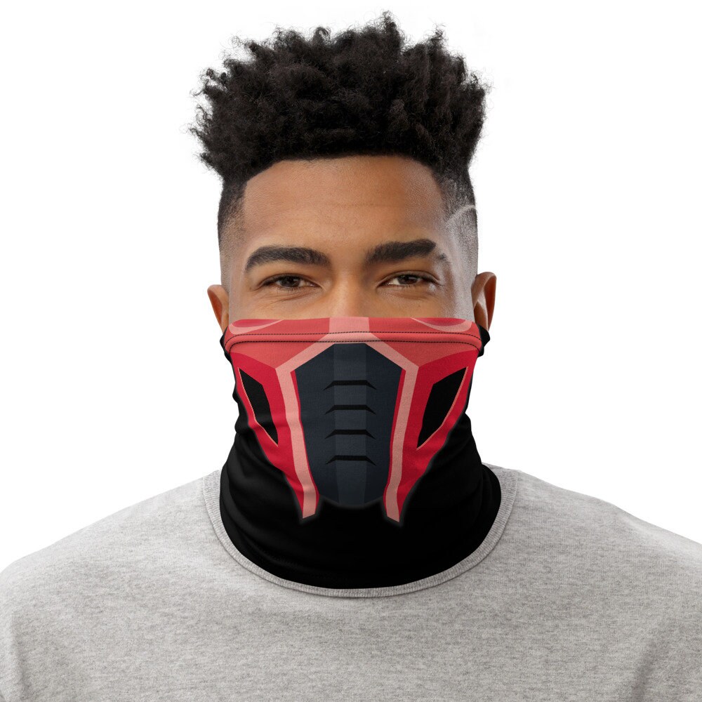 Ninja Gesichtsmaske | Rotes Design Videospiel Neck Gaiter von Etsy - ToonMachine