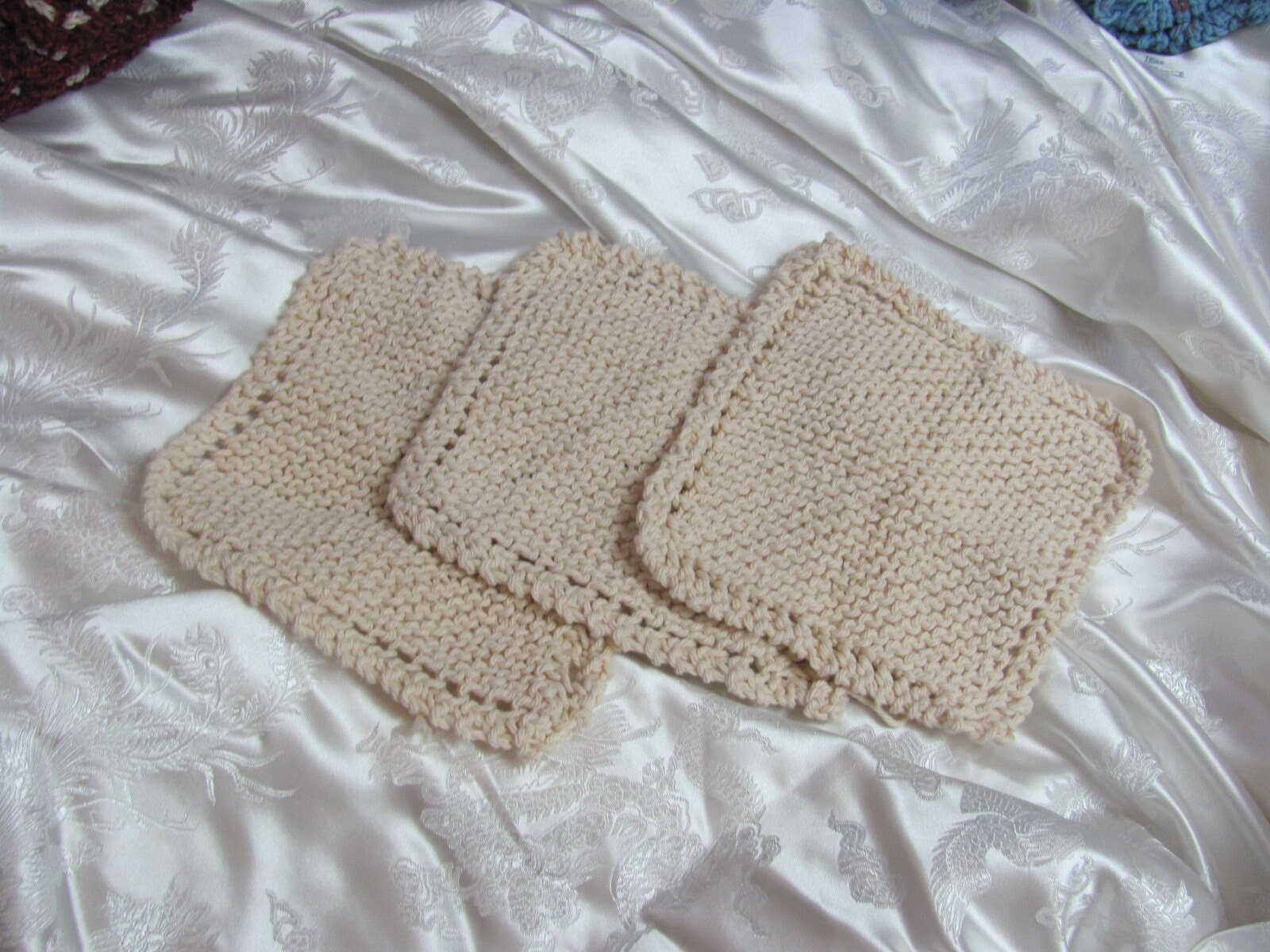 Handgefertigte Gestrickte Waschlappen Gesichtstuch 3Er Set - 100% Baumwolle Natur Off White Soft Handgefertigte Gestrickte Waschlappen Gesichtstuch 3Er Set - 100% Baumwolle Natur Off White Soft von Etsy - TotallyLinens