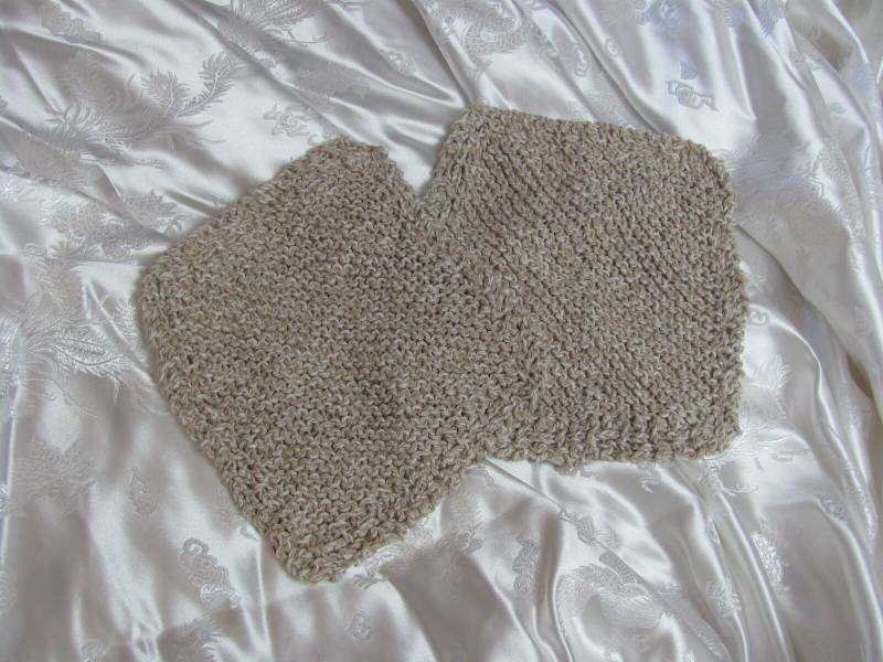 Handgefertigte Gestrickte Waschlappen Gesichtstücher 2Er Set - 100% Baumwolle Beige Weich von Etsy - TotallyLinens