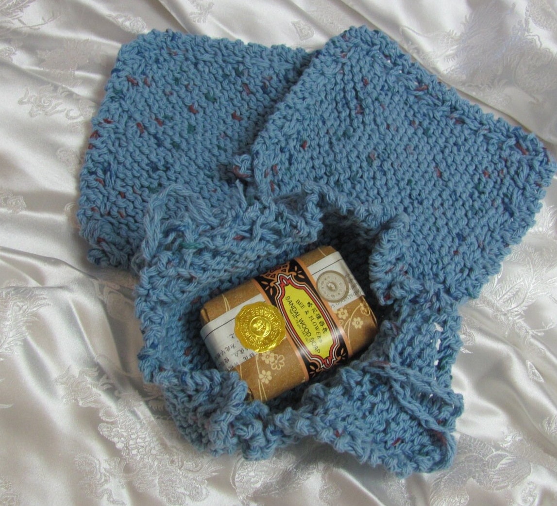 Handgemachtes Gestricktes Wasch Gesichtstuch 3Er-Set Mit Seife - 100% Natürliche Baumwolle Blau Weich Handgemachtes Gestricktes Wasch Gesichtstuch 3Er-Set Mit Seife - 100% Natürliche Baumwolle Blau Weich von Etsy - TotallyLinens