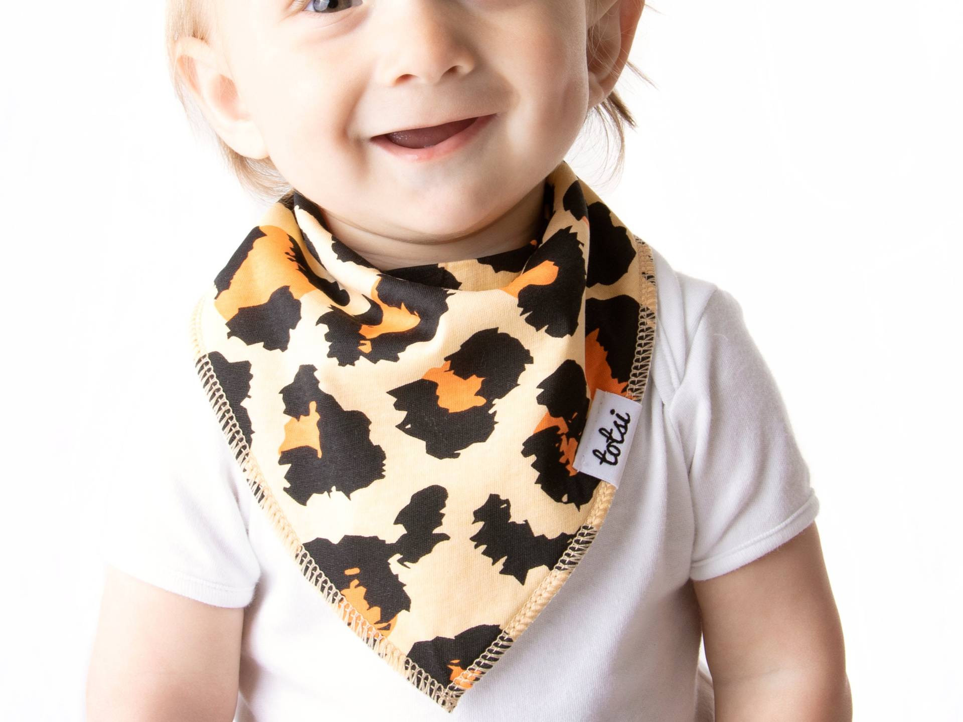 Leopard - Luxus Bio Stepptuch Baby Halstuch Dribble Lätzchen von Etsy - TotsiUK