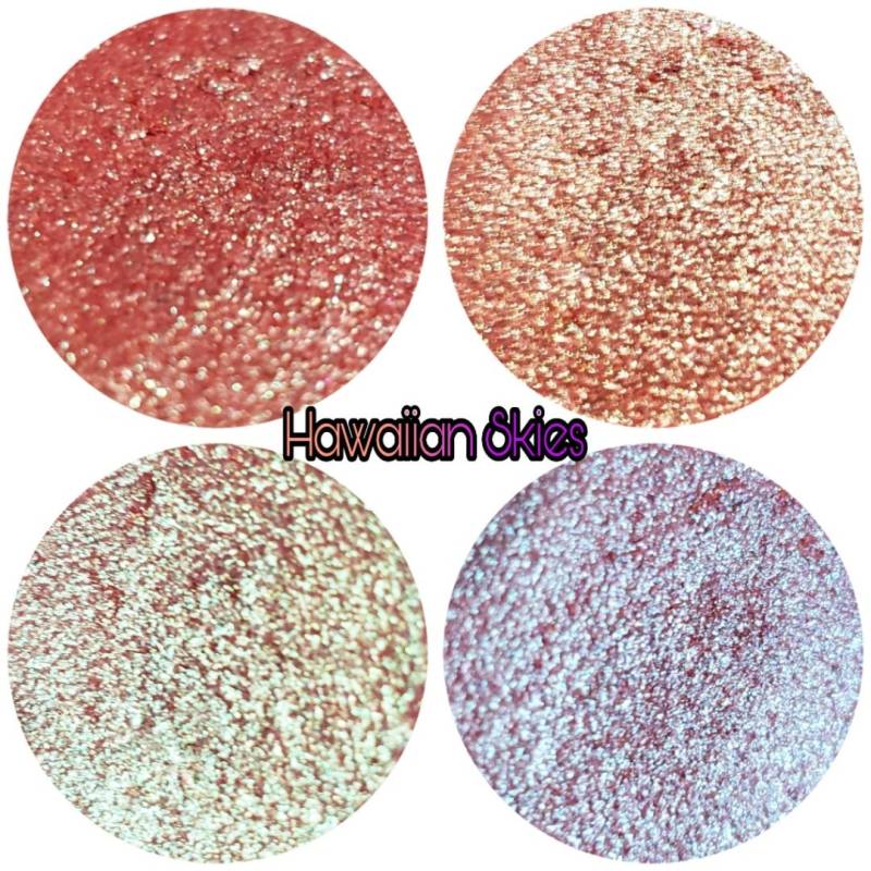 Hawaiin Himmel. Shifter Beginnt Als Koralle Und Verschiebt Sich Dann in Verschiedenen Lichtverhältnissen Winkeln Zu Gold Grün Blau Lila. 26mm Pfanne Hawaiin Himmel. Shifter Beginnt Als Koralle Und Verschiebt Sich Dann in Verschiedenen Lichtverhältnissen Winkeln Zu Gold Grün Blau Lila. 26mm Pfanne von Etsy - Touchofglambeauty