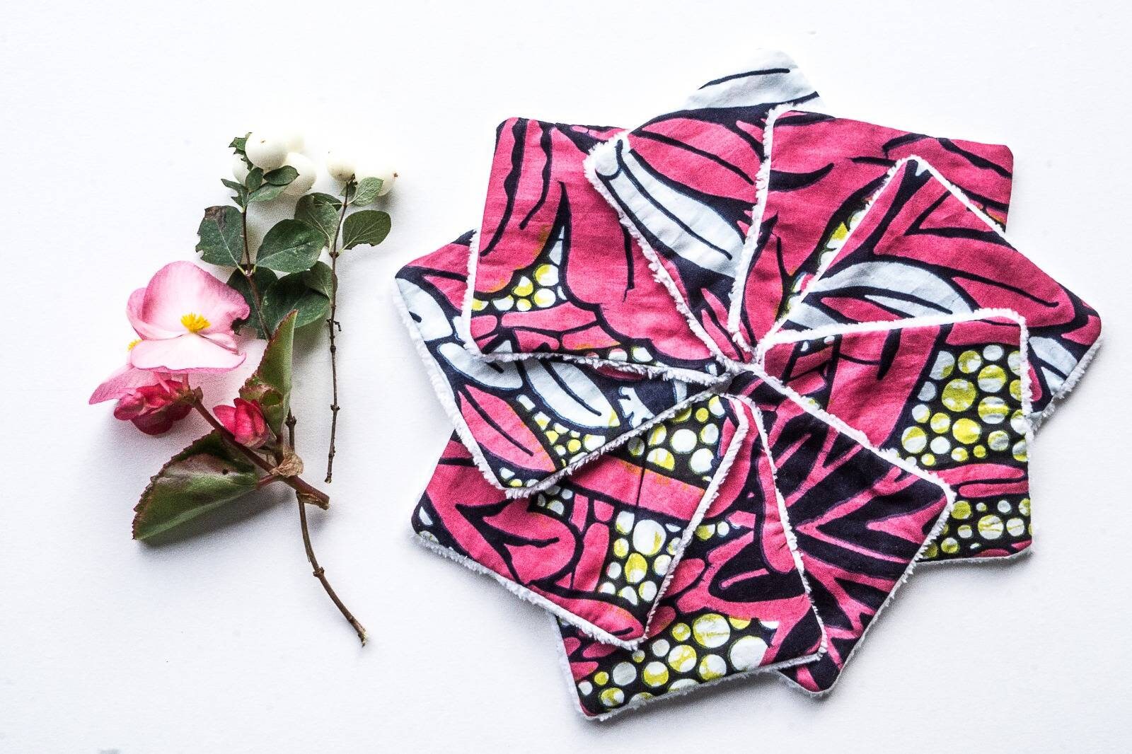Waschbare Make-Up-Entferner-Tücher Aus Wachs - Und Bambus-Frottee, Rosa Blau Mit Beutel Waschbare Make-Up-Entferner-Tücher Aus Wachs - Und Bambus-Frottee, Rosa Blau Mit Beutel von Etsy - Touchofwax