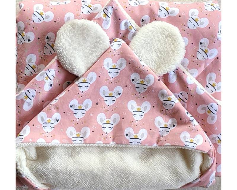 Prinzessin Maus Baby-Geschenkset - Baby-Badeumhang Aus Bambusfrottee von Etsy - ToudouxDeLaMaitresse