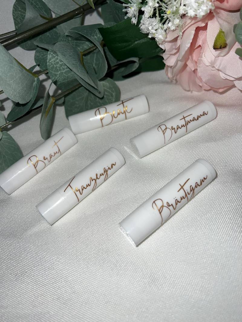 Lippenbalsam Personalisiert, Kleines Geschenk, Personalisiertes Geschenk Valentinstag , Freundin von Etsy - TrauDichVonLena
