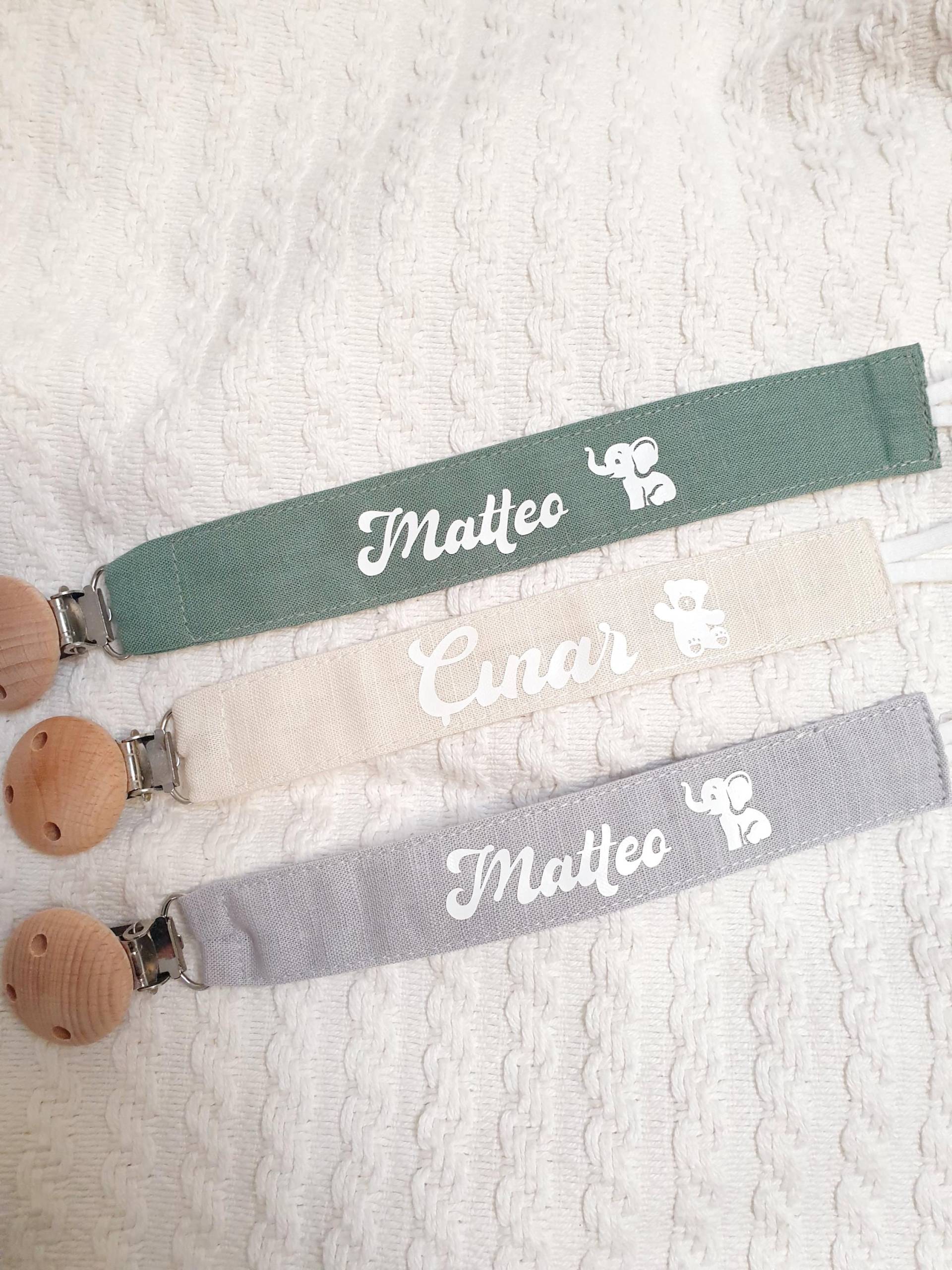 Schnullerband Mit Name, Schnullerkette Personalisiert, Neugeborenen Geschenk Junge Mädchen, Babygeschenk Geburt Taufe von Etsy - TraumhaftDesign