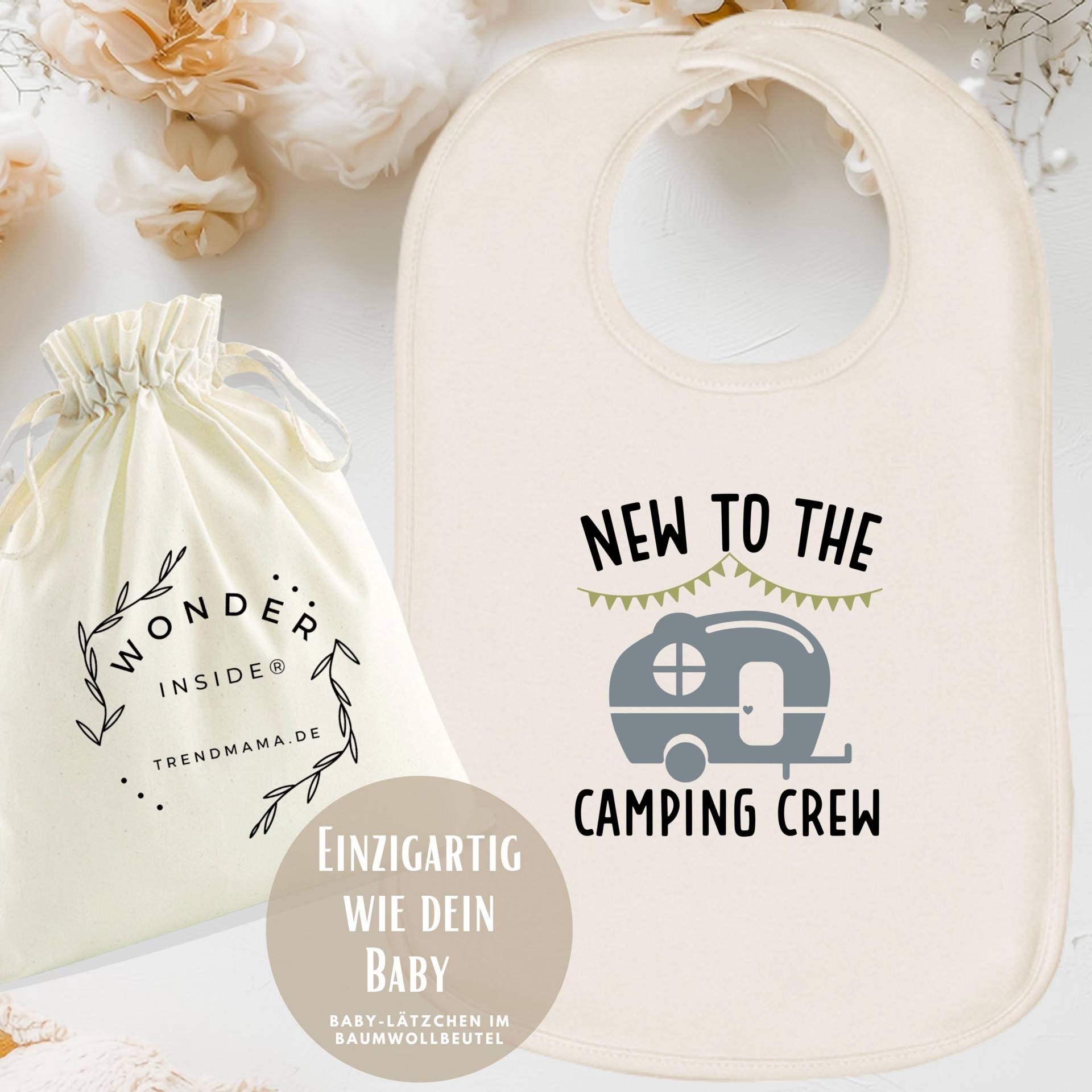Babylätzchen „New To The Camping Crew" - Geschenk Für Kleine Abenteurer | Baumwolle, Nachhaltig Verpackt Baby Camper-Familien Babylätzchen „New To The Camping Crew" - Geschenk Für Kleine Abenteurer | Baumwolle, Nachhaltig Verpackt Baby Camper-Familien von Etsy - TrendMama
