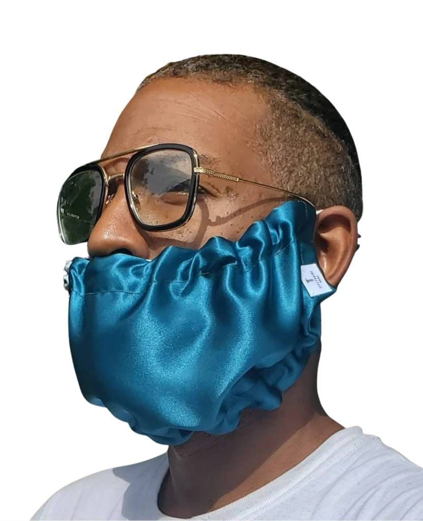 Petrol & Schwarz Verstellbare Und Wendbare Barthaube, Bartlappen, Bartschutz. Handarbeit Petrol & Schwarz Verstellbare Und Wendbare Barthaube, Bartlappen, Bartschutz. Handarbeit von Etsy - TrendyLyfeShop