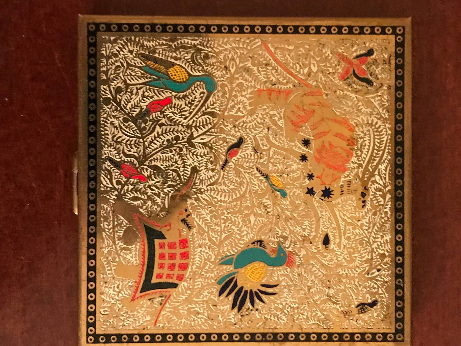 Volupté Gold Kompakt, Emaille Volupté Gold Kompakt, Emaille von Etsy - TrinketsTreasureShop