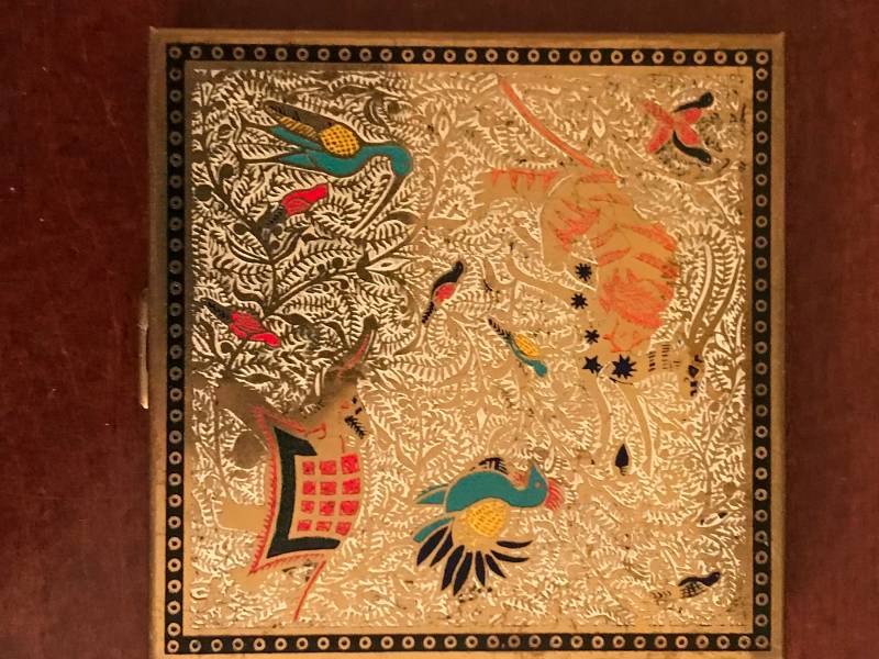 Volupté Gold Kompakt, Emaille Volupté Gold Kompakt, Emaille von Etsy - TrinketsTreasureShop