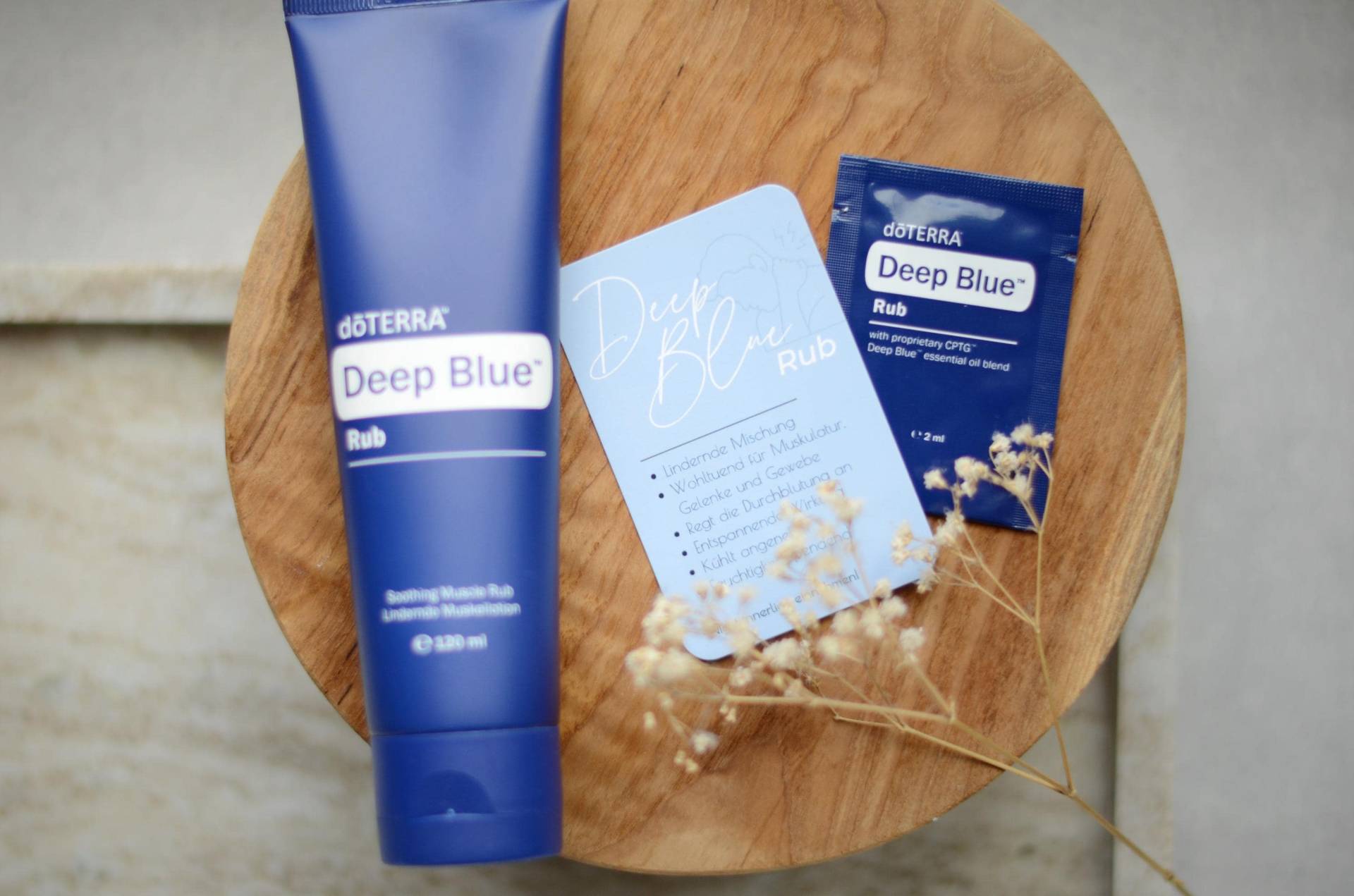 Infokarte Doterra| Deep Blue Rub | Doterra Probe Berater Zubehör Business von Etsy - Tropfenatelier