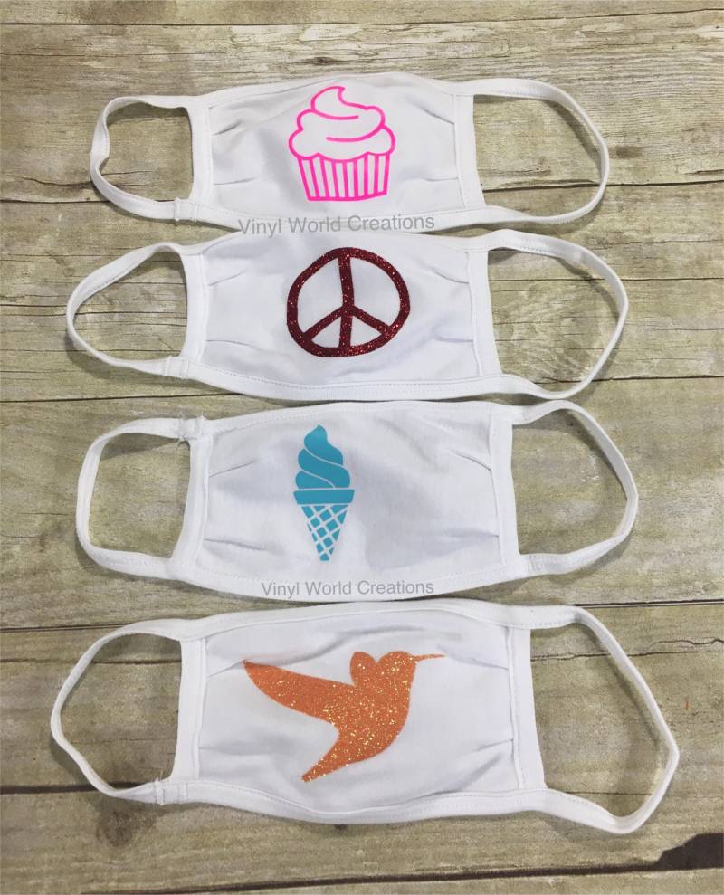 Personalisierte Maske Für Kinder/ Waschbare Gesichtsmaske/Atmungsaktive Cupcake Peace Sign Eiscreme Vogel von Etsy - TrueColorApparel