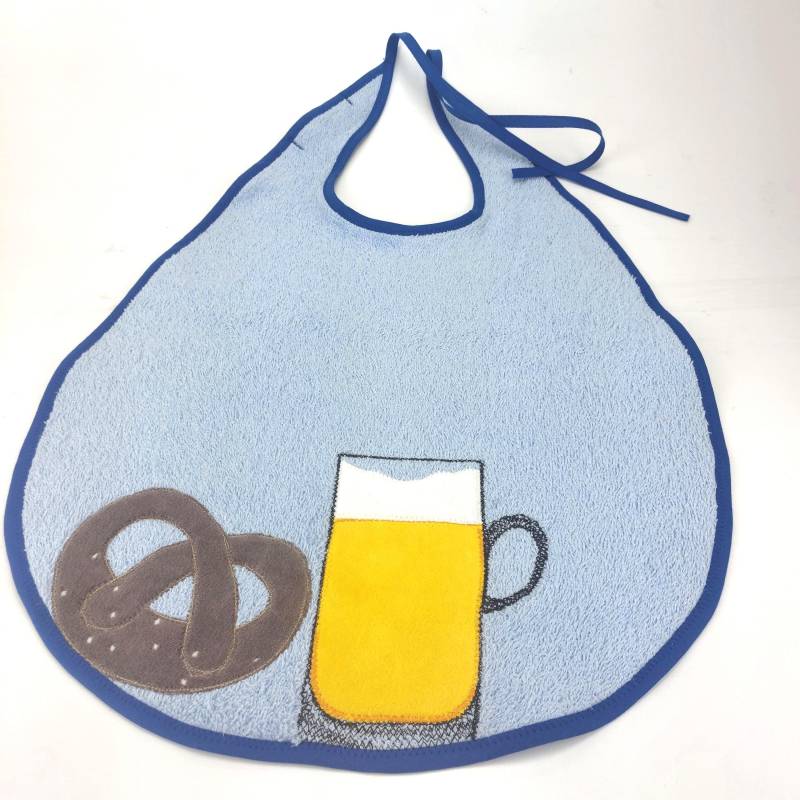 Großes Lätzchen Xxl, Spucktuch Für Erwachsene, Hellblau, Mit Applikation Bier Und Bretzel Großes Lätzchen Xxl, Spucktuch Für Erwachsene, Hellblau, Mit Applikation Bier Und Bretzel von Etsy - Trullafabrik