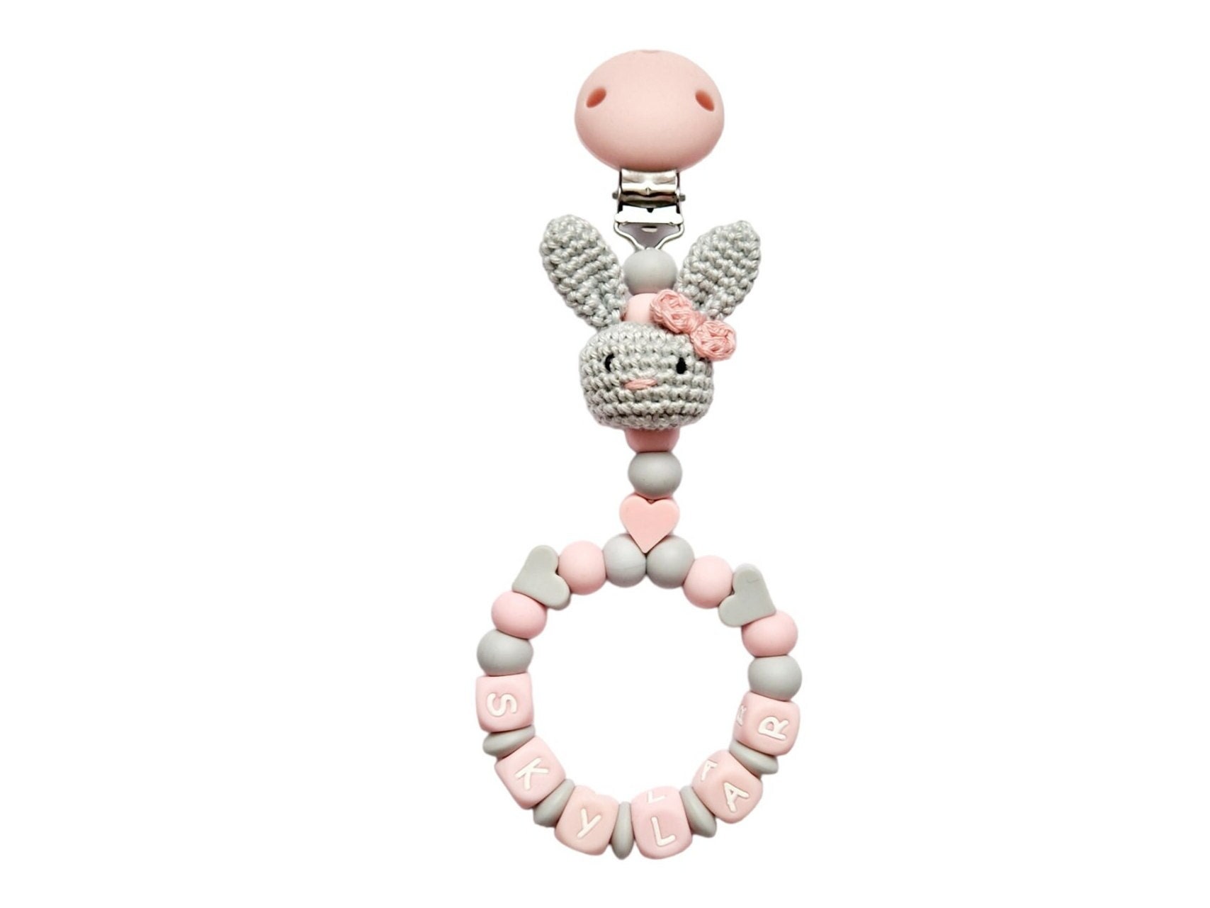 Silikon Handgemacht Personalisierte Baby Mädchen Kinderwagen Charm Girlande Babys Rosa Grau Weiß Häkeln Kaninchen Häschen Silikon Handgemacht Personalisierte Baby Mädchen Kinderwagen Charm Girlande Babys Rosa Grau Weiß Häkeln Kaninchen Häschen von Etsy - TwinkleStarBabyLtd
