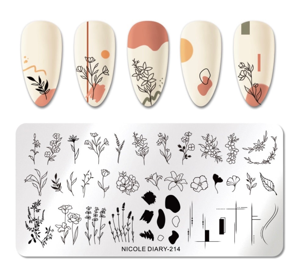 Natürliche Blumen Nagel Platte Für Diy Maniküre Kunst/ Nail Art Vorlage Stanzwerkzeug Schablone/Nageldesign Natürliche Blumen Nagel Platte Für Diy Maniküre Kunst/ Nail Art Vorlage Stanzwerkzeug Schablone/Nageldesign von Etsy - TwistedRealityCrafts